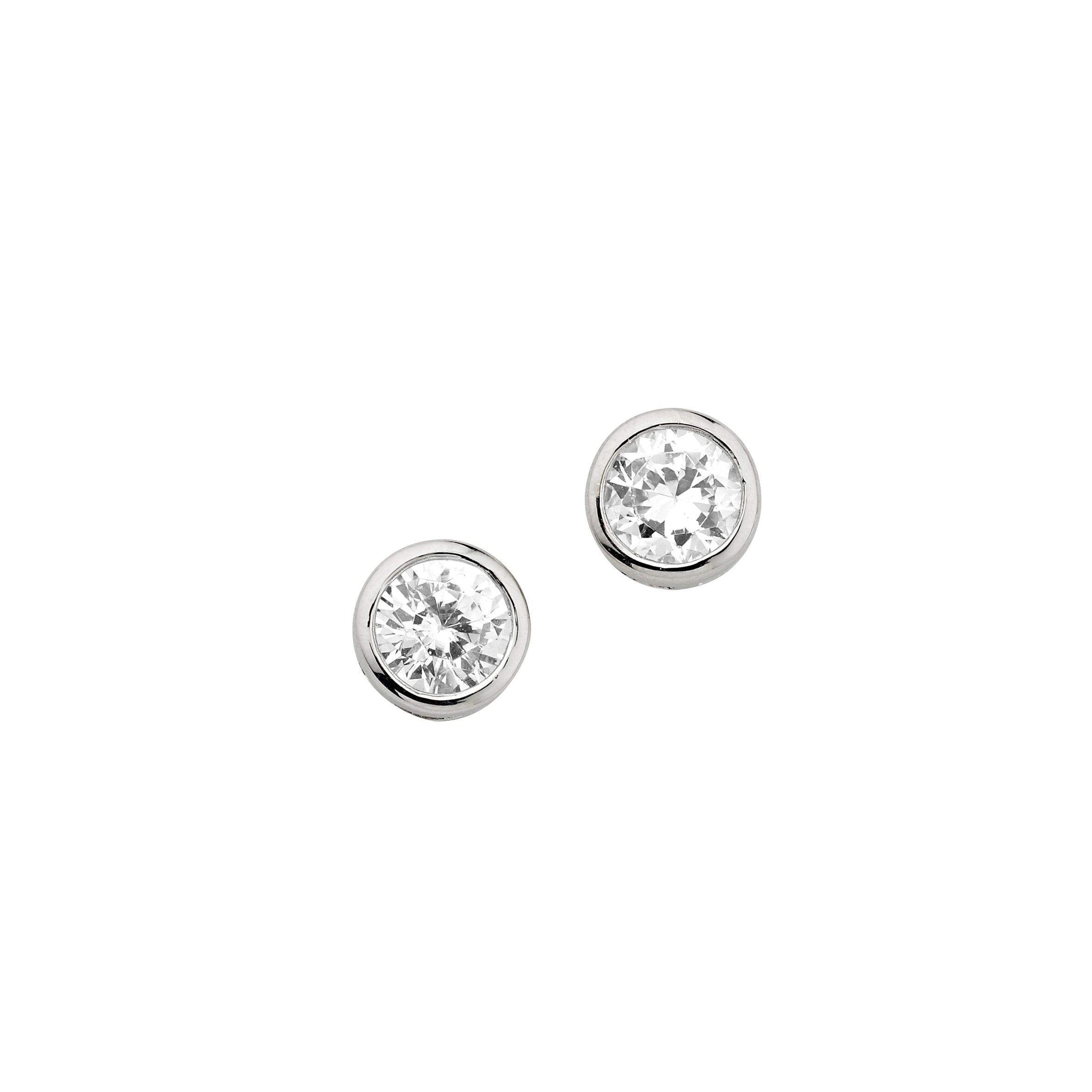 Firetti Paar Ohrstecker »Schmuck Geschenk Silber 925 Ohrschmuck Solitär in mehreren Größen« mit Zirkonia (synth.)