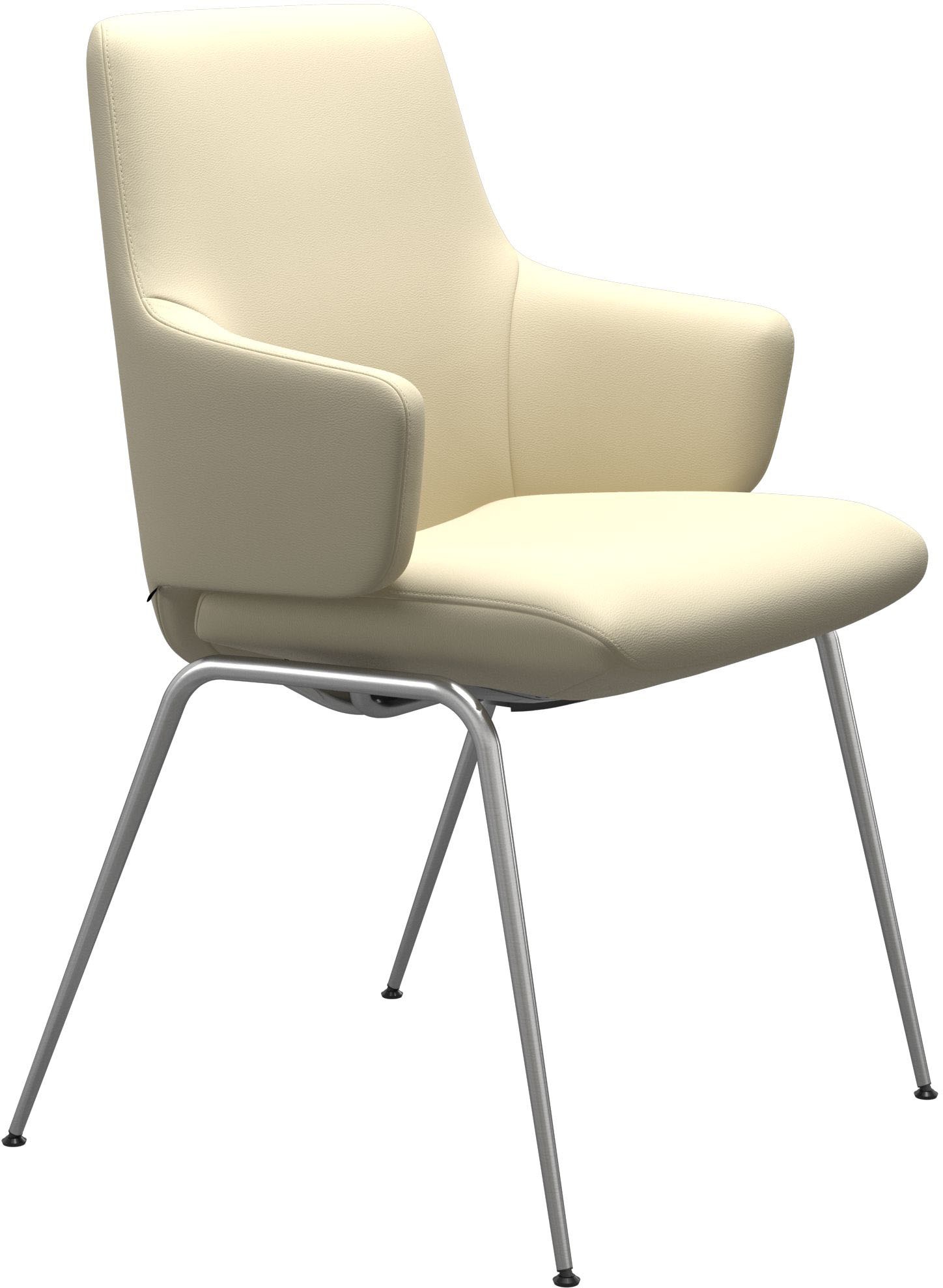 Stressless® Polsterstuhl »Laurel«, Leder PALOMA, Low Back mit Armlehne, Größe L, mit Beinen aus Stahl in Chrom glänzend