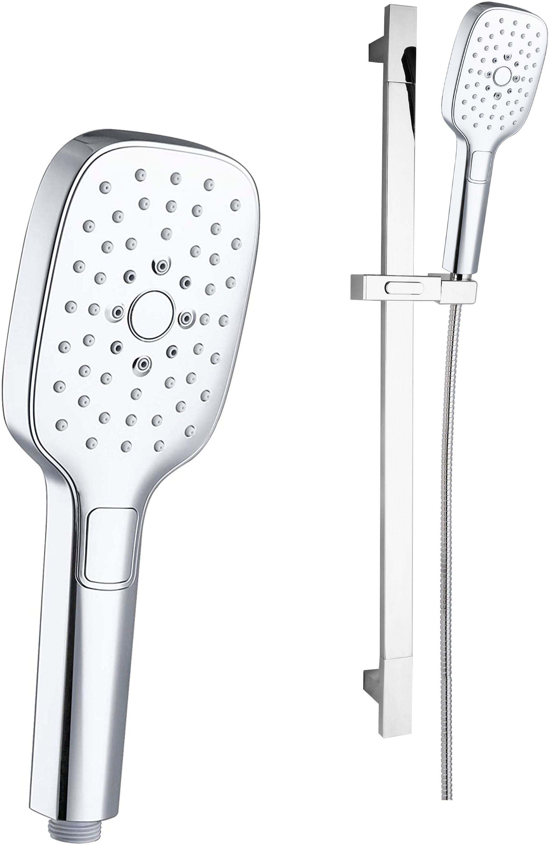 Marwell Duschbrause »QUATTRO II« Set,  mit Duschstange mit stufenlos verstellbarem Stangengleiter