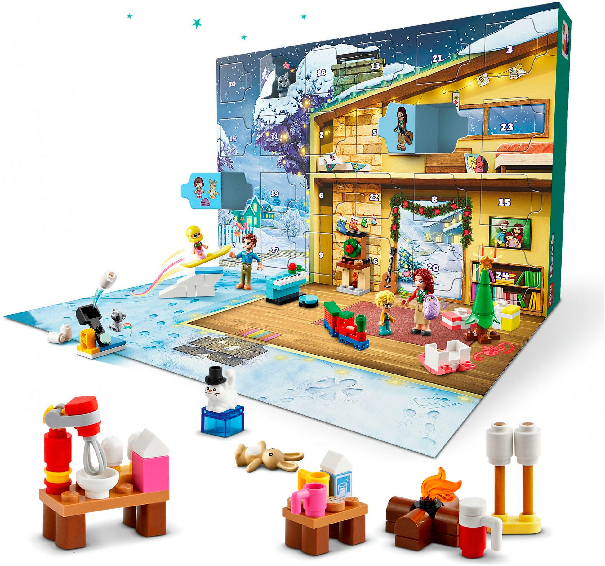 LEGO® Spielzeug-Adventskalender »Spielbausteine, LEGO Friends 2024 (42637), LEGO® Friends«, ab 6 Jahren, Made in Europe