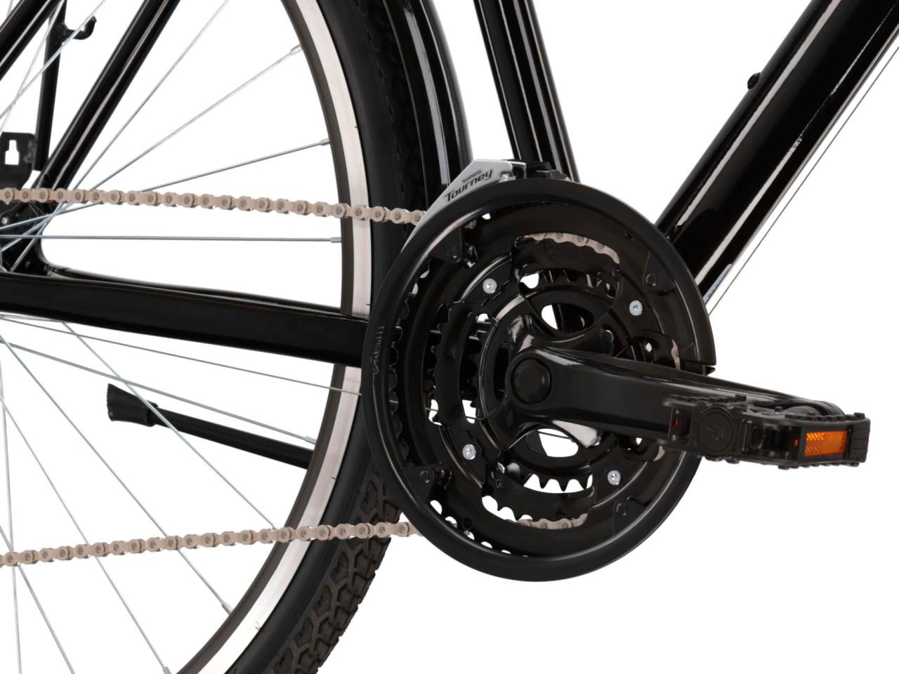 Kross Trekkingrad »KROSS Trekkingrad Trans 1.0 28" schwarz« 21 Gang Shimano TOURNEY TY300 Schaltwerk Kettenschaltung