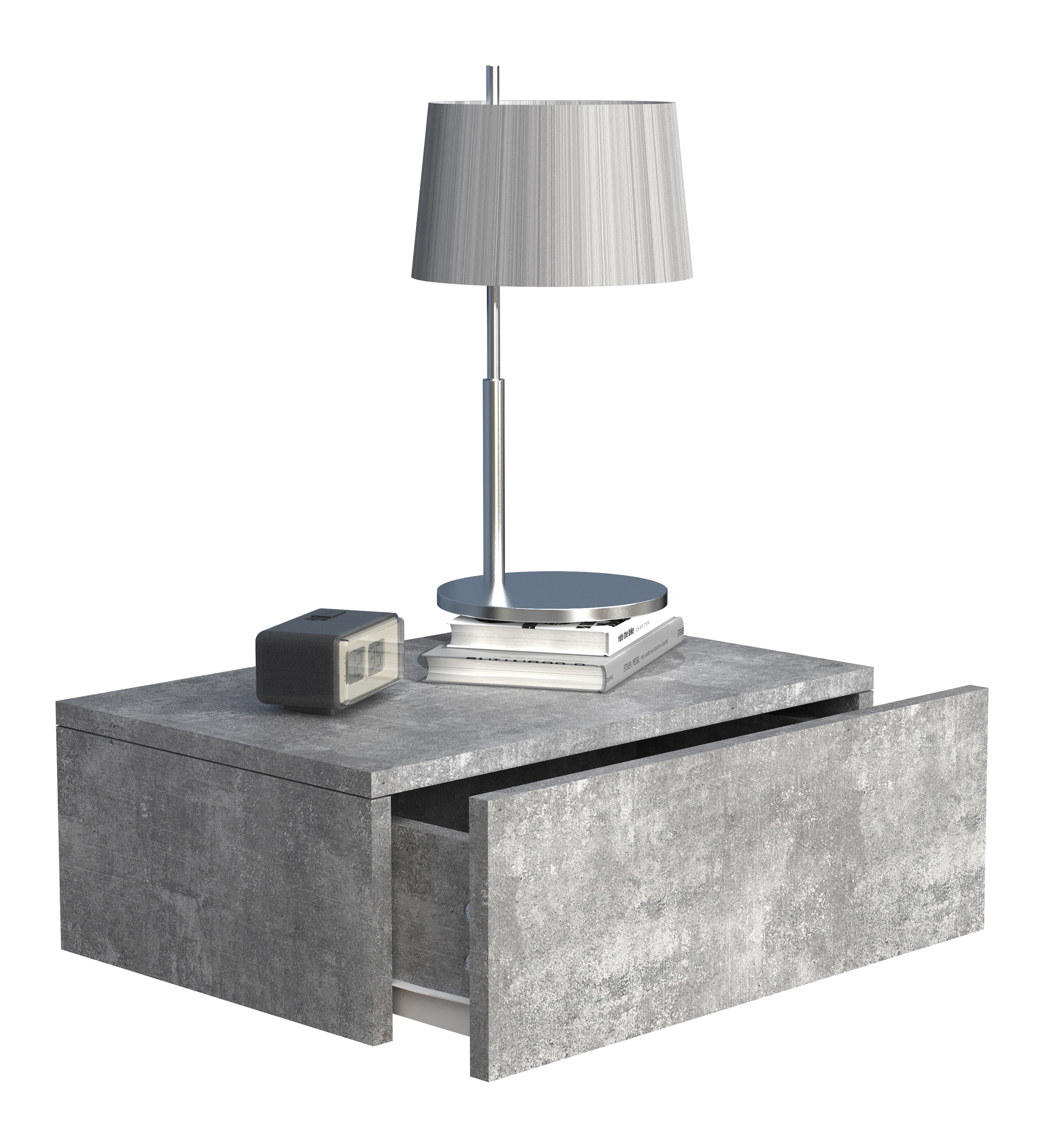 VCM Nachttisch "Holz Wandschublade Wand Hänge Nachttisch Usal M45" 1 Stk. tlg.