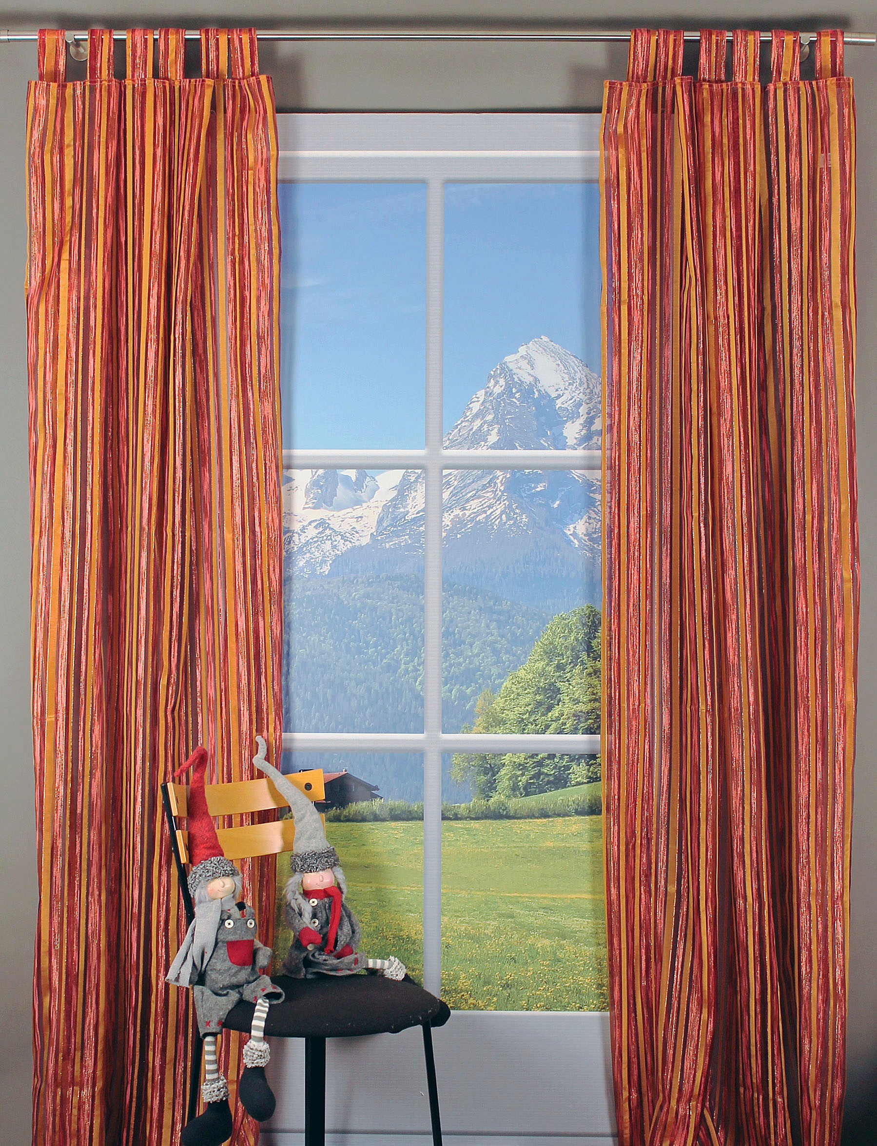 HOSSNER - ART OF HOME DECO Gardine "Wallersee" Schlaufen 1 Stk. tlg. Schlau günstig online kaufen