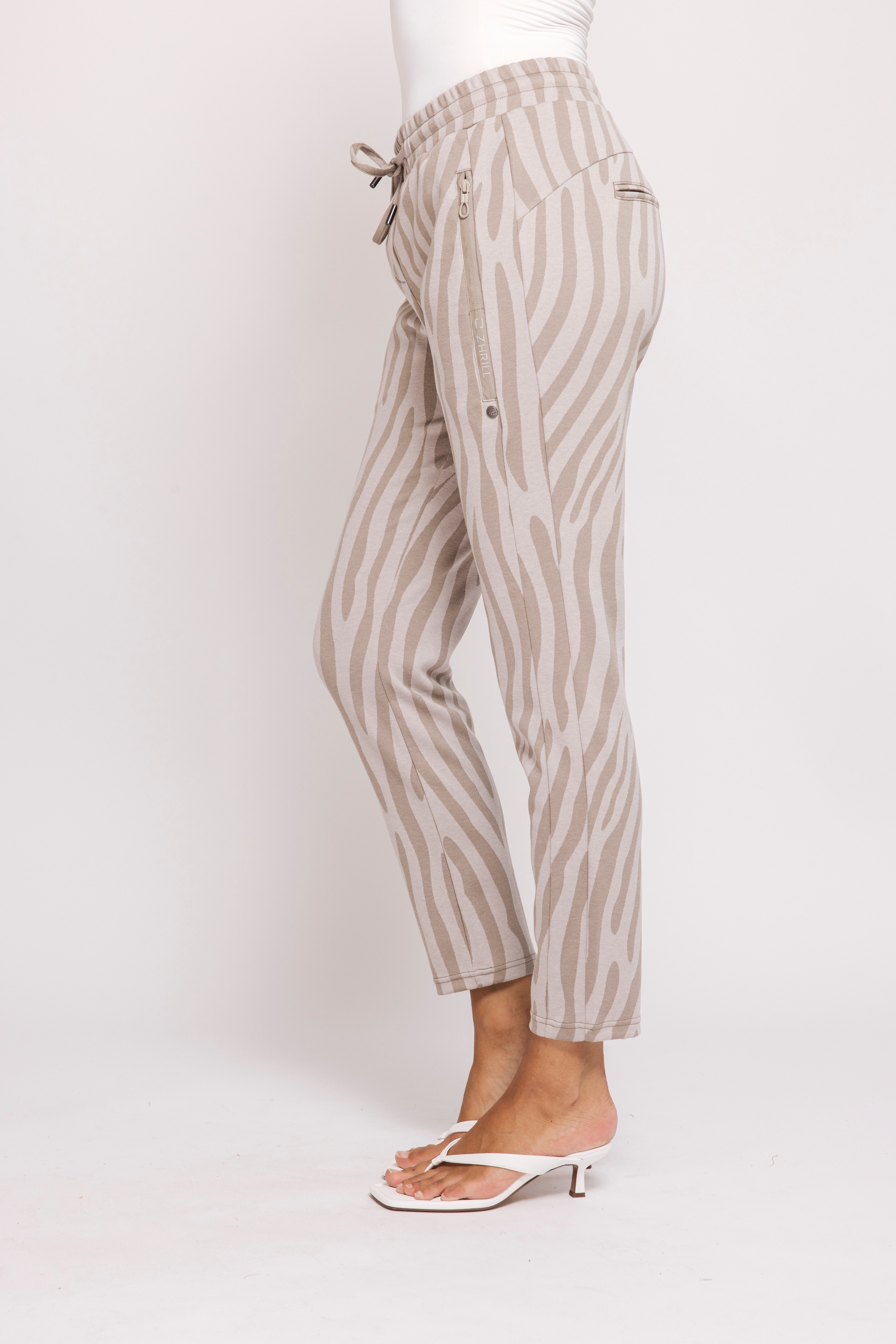 Zhrill 7/8-Hose "CHIARA CASUAL" Slim Fit, Zebra-Muster günstig online kaufen