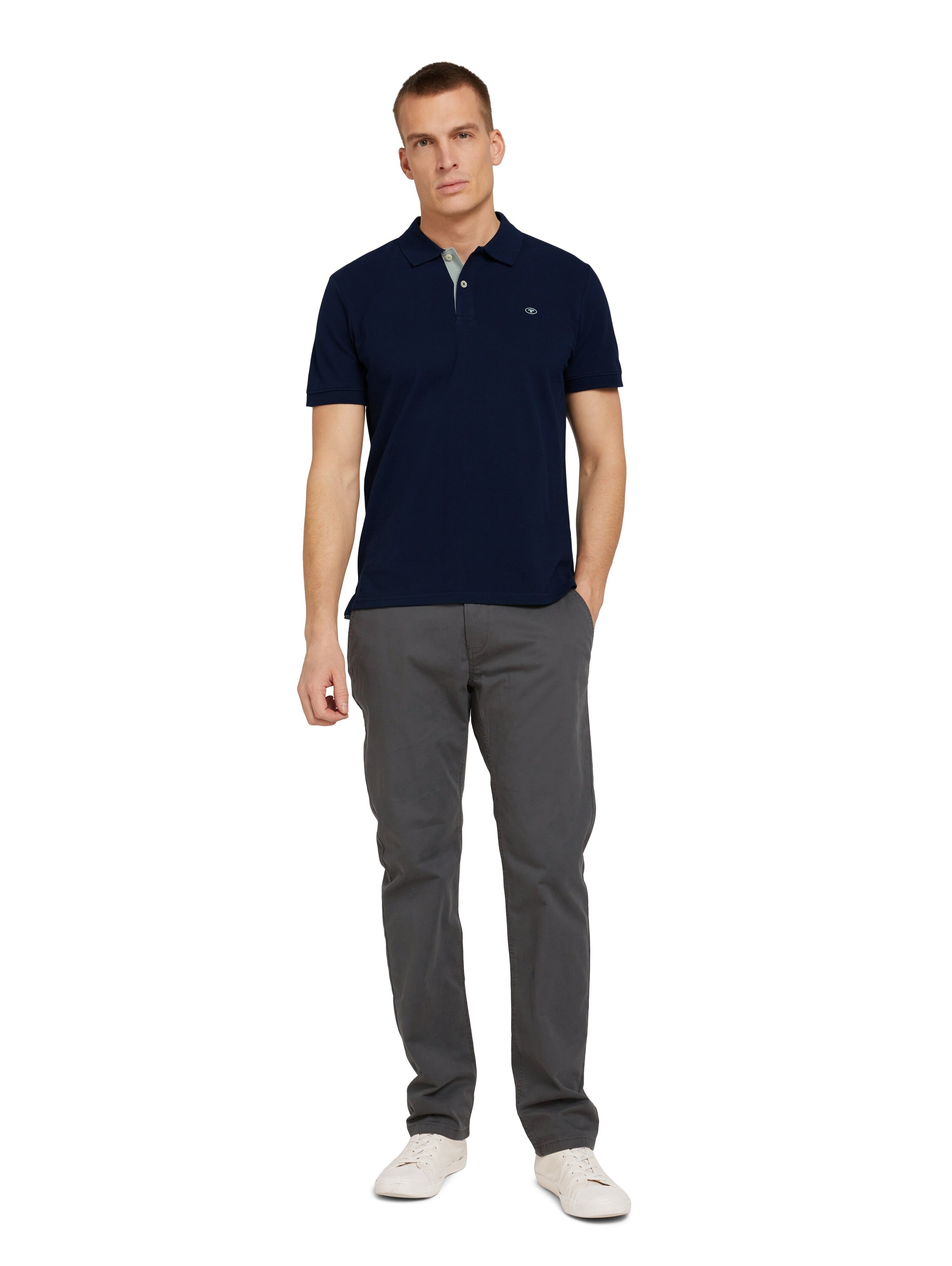 TOM TAILOR Poloshirt, mit Knopfleiste und Logo