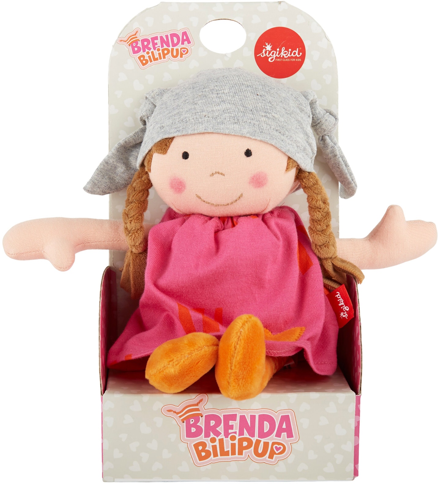 Sigikid Stoffpuppe »Brenda Bilipup, pink«