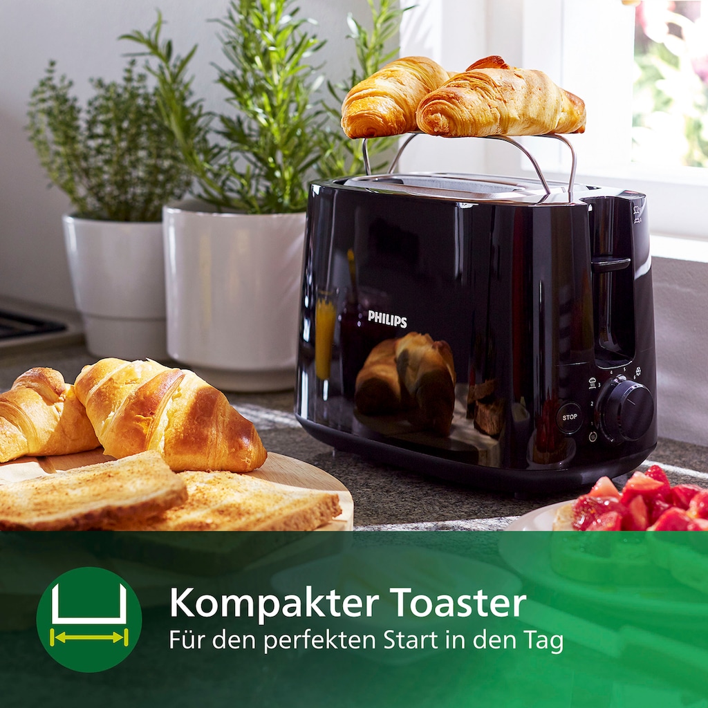 Philips Toaster »HD2581/90 Daily Collection«, 2 kurze Schlitze, 830 W