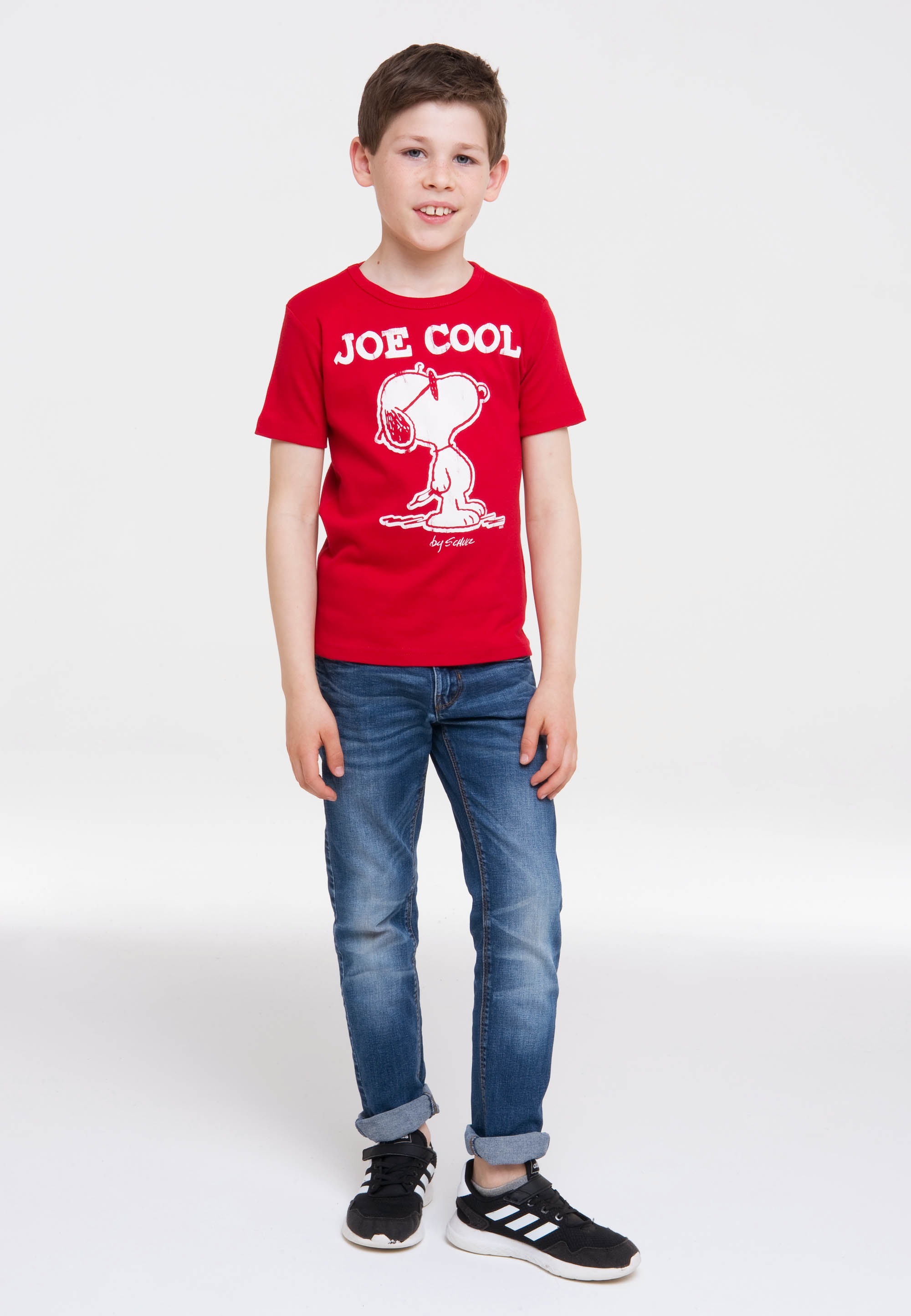 LOGOSHIRT T-Shirt »Snoopy online kaufen | - BAUR Target«, - Frontprint Peanuts niedlichem mit
