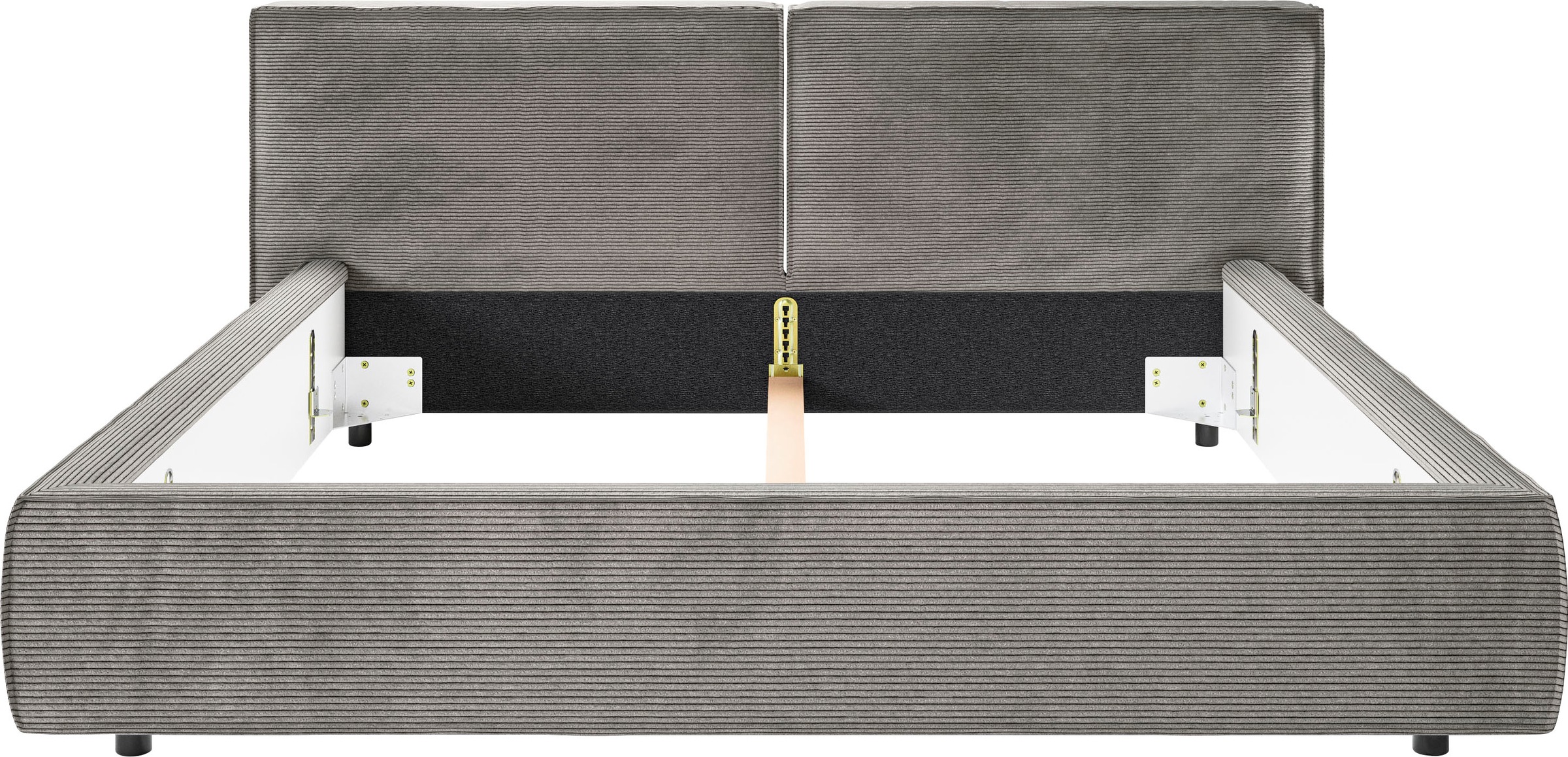 INOSIGN Polsterbett »Adrina mit Biesenoptik, Feincord und Luxus-Microfaser«, bis 280kg, auch in Überlänge 220 cm, 4 Breiten bis 200cm