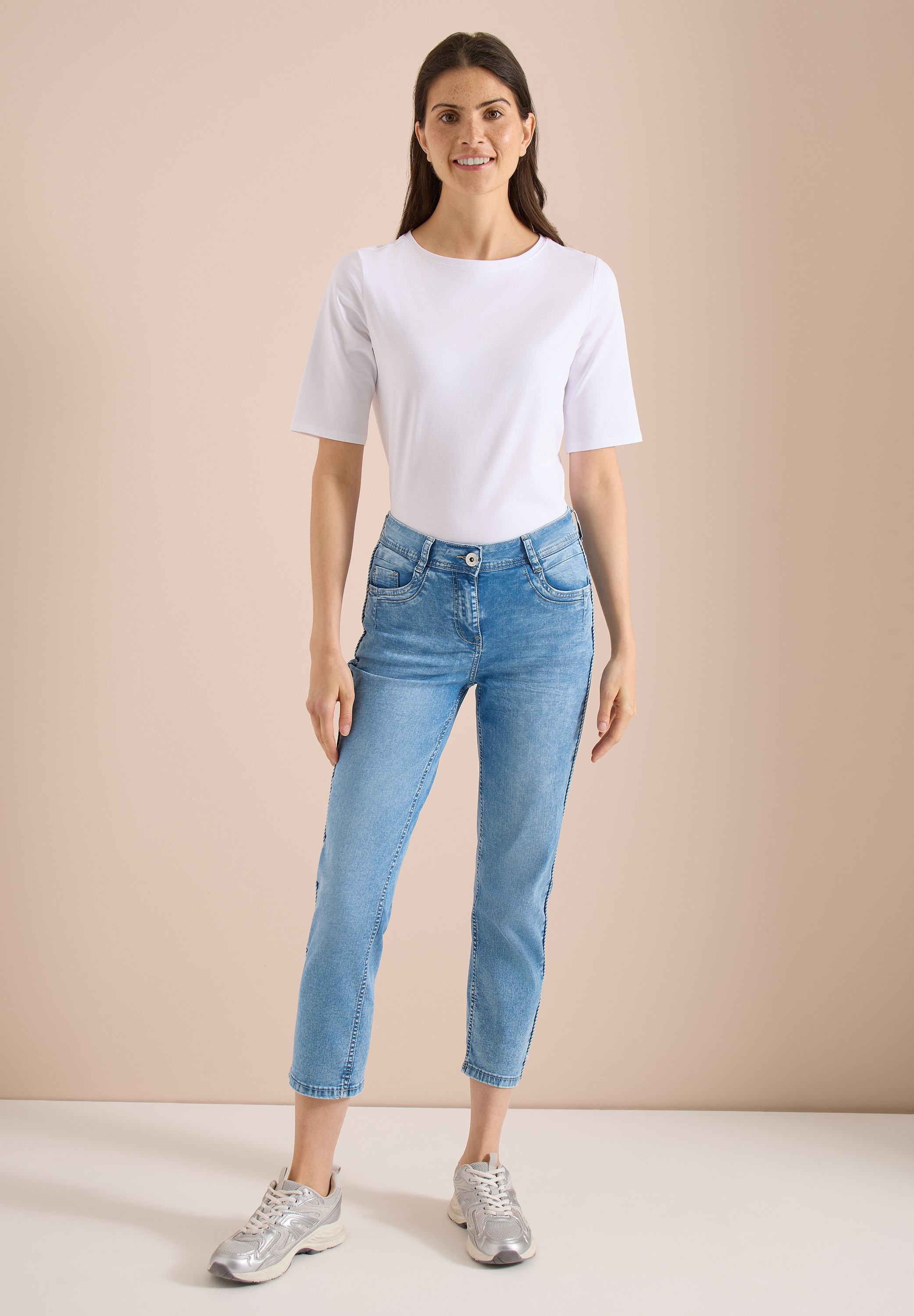 Cecil Slim-fit-Jeans High Waist