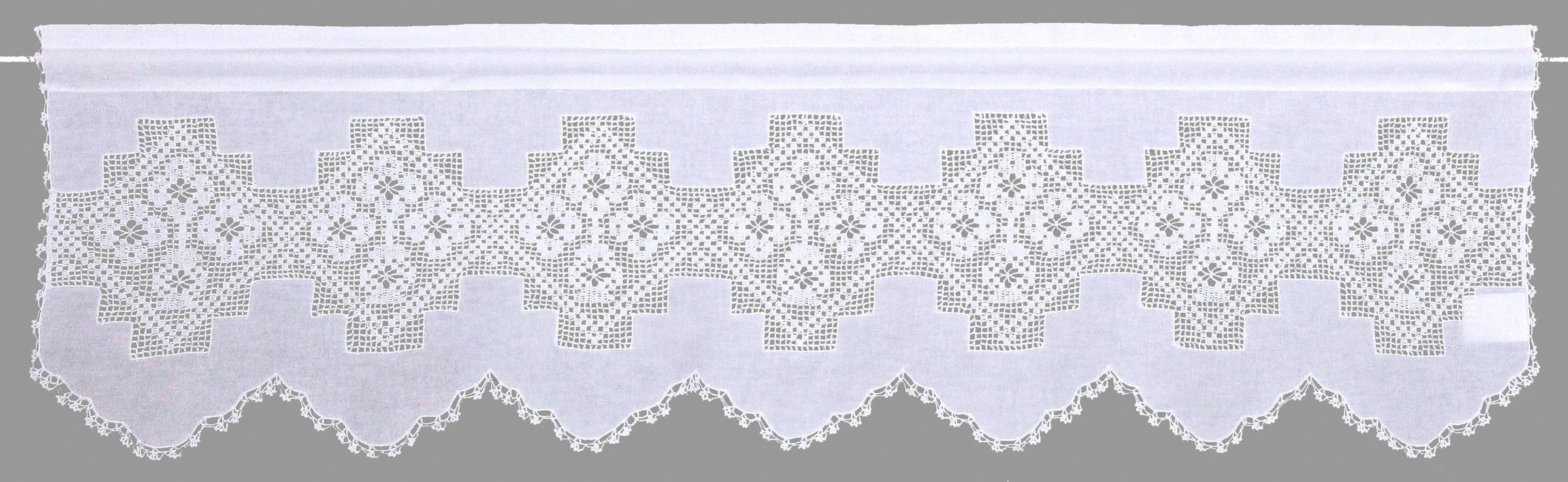 HOSSNER - ART OF HOME DECO Querbehang »Bondone«, (1 St.), Häkelspitze - ECHTE Handarbeit