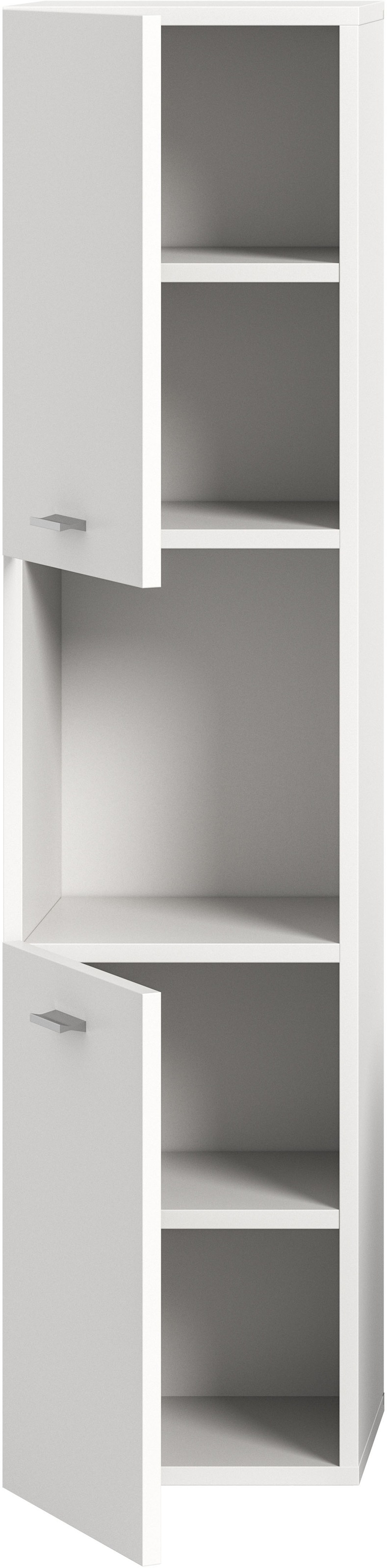 welltime Hochschrank »Tampa, Höhe 125cm, hängend oder stehend montierbar«, Badschrank, Bad-Hängeschrank, Badezimmer, Bad-Möbel