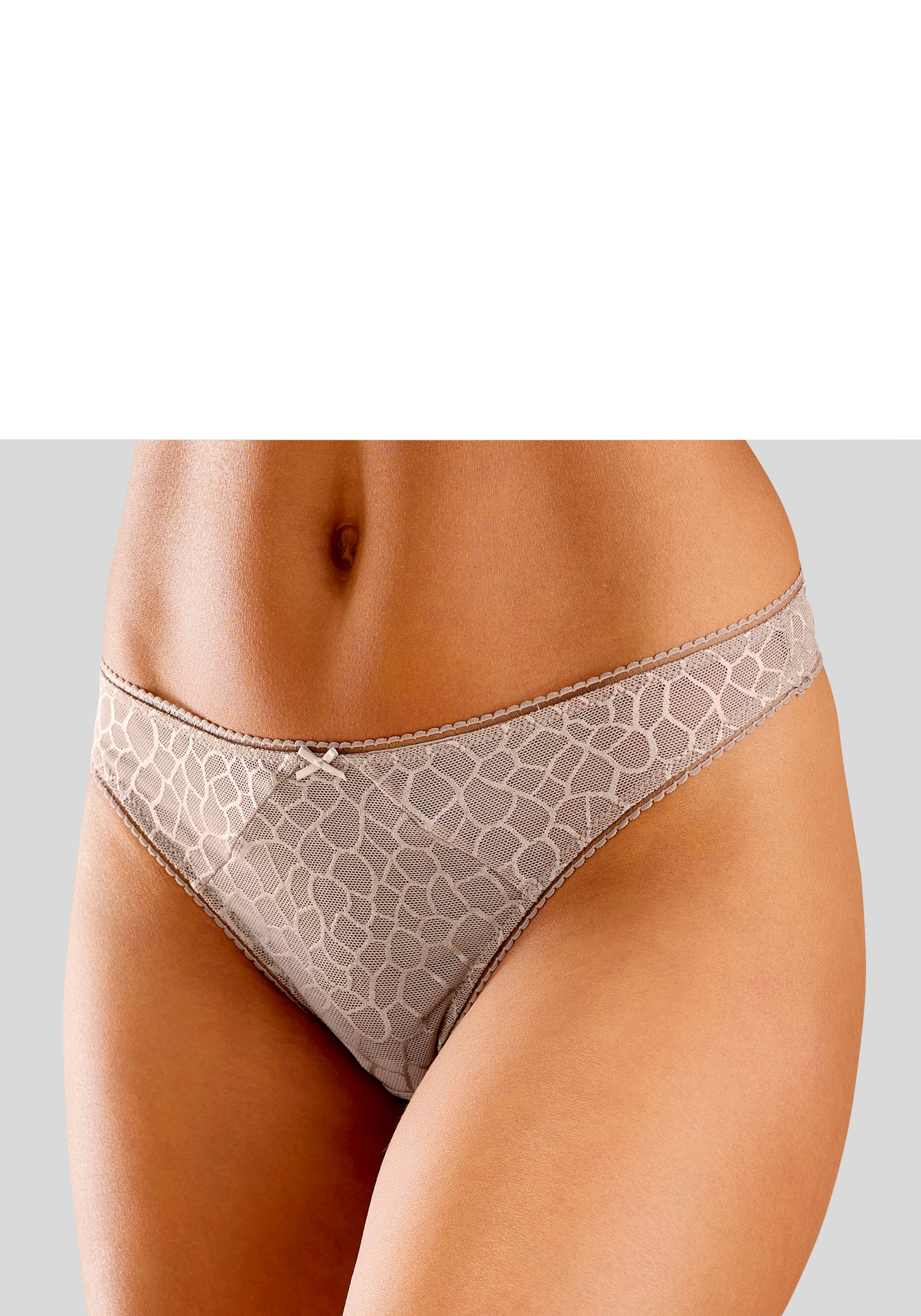 Hilfiger Underwear am String mit Beinausschnitt Tommy Spitzenkante