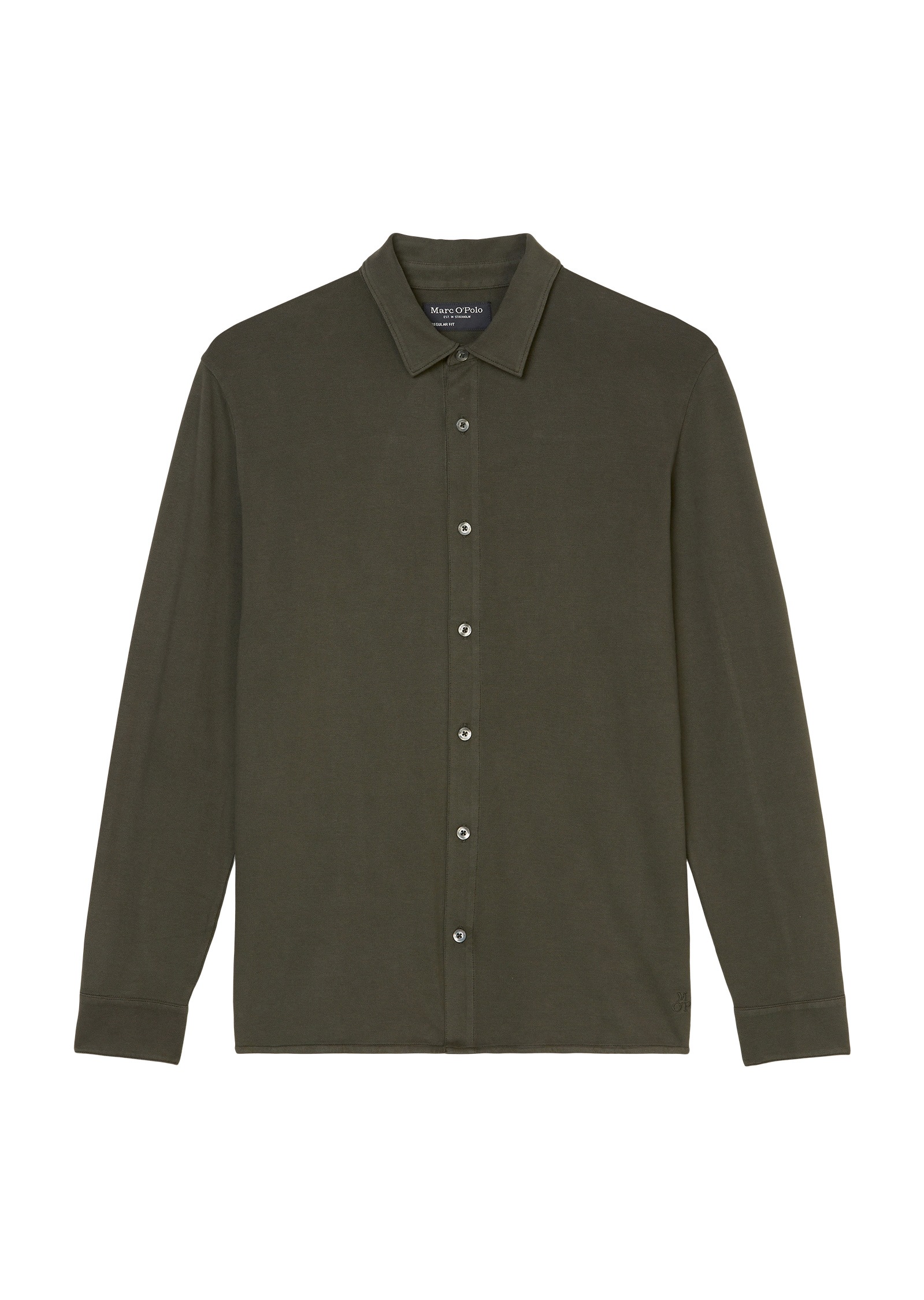 Marc O'Polo Langarm-Poloshirt »aus Bio-Baumwolle mit Elasthan«