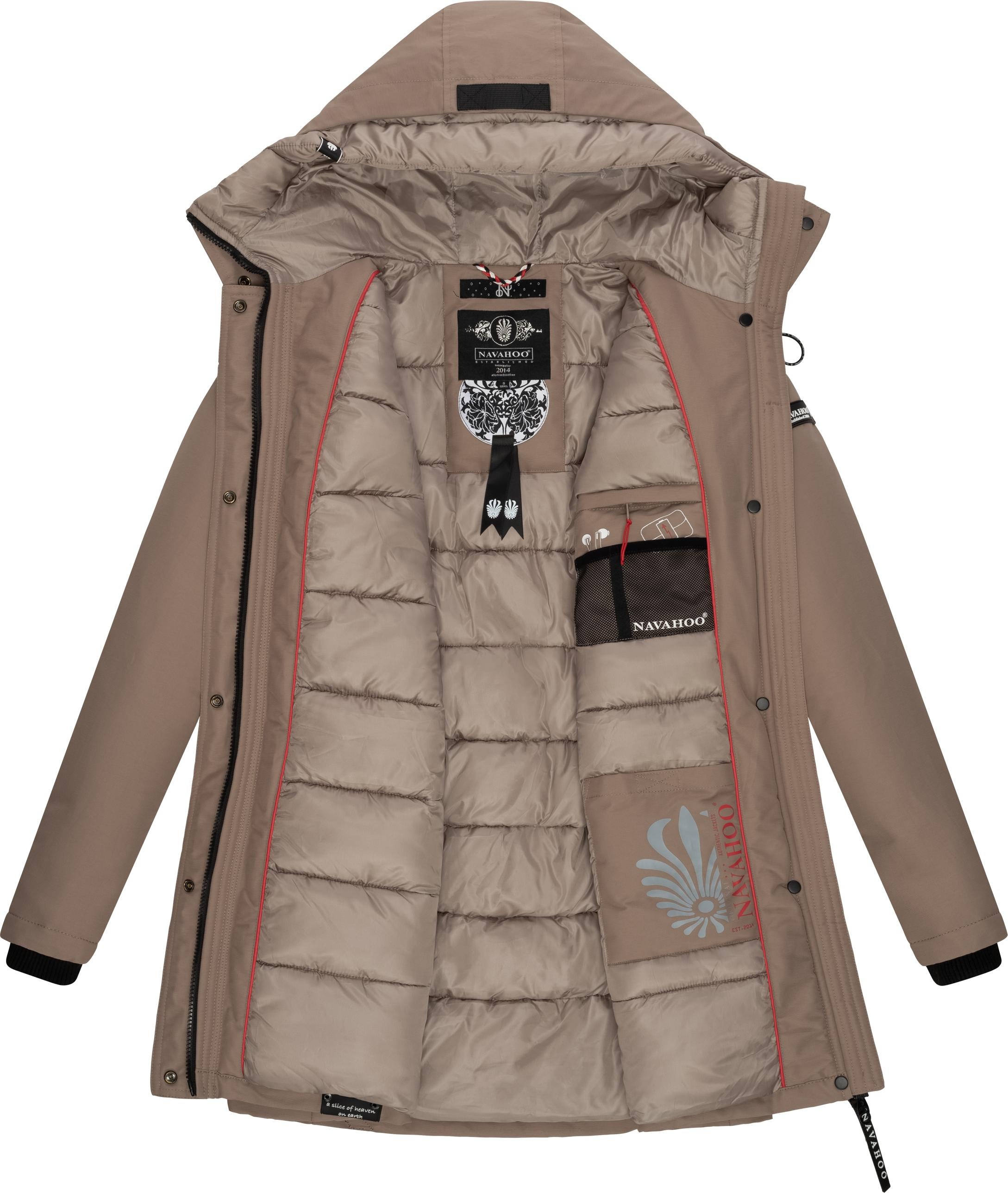 Navahoo Winterjacke »Blizzardstorm«, mit Kapuze, Warm gefütterter Wintermantel mit Kapuze