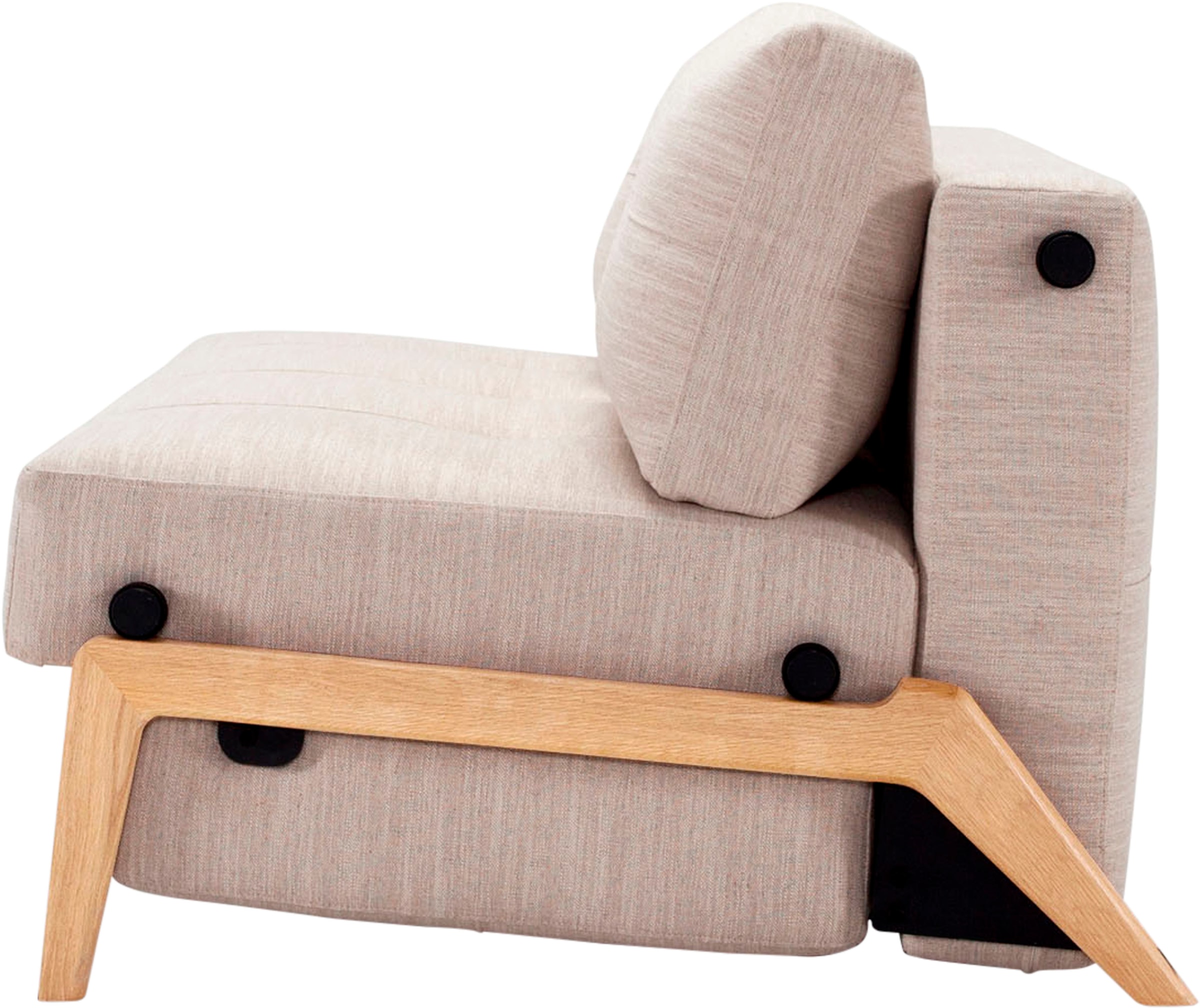 INNOVATION LIVING ™ Schlafsofa »Cubed«, Kompaktes Klappsofa mit Füßen aus  Eiche bestellen | BAUR