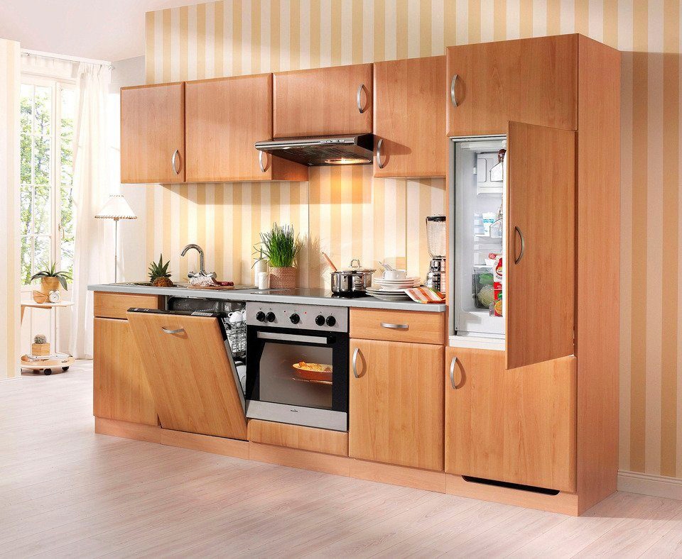 wiho Küchen Küchenzeile »Prag«, mit E-Geräten, Breite 280 cm bestellen |  BAUR