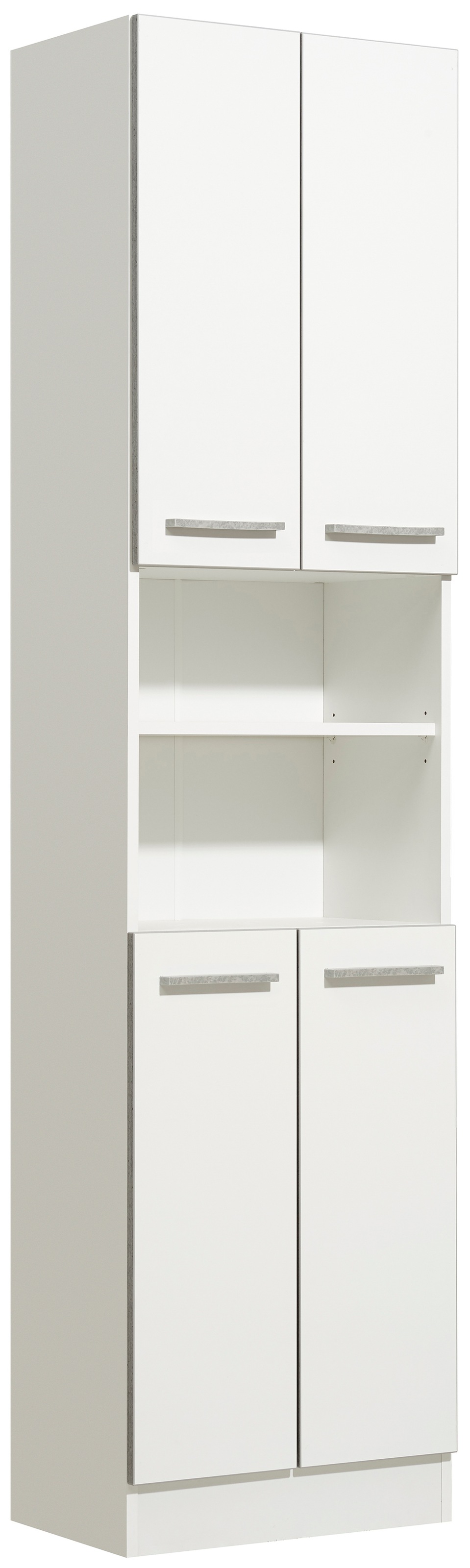Saphir Badmöbel-Set »Quickset 953 6-teilig, Waschbeckenunterschrank und LED-Spiegelschrank«, (Set, 6 St.), in Weiß Glanz, Badmöbel inkl. Türdämpfer, ohne Waschbecken, 13 Türen