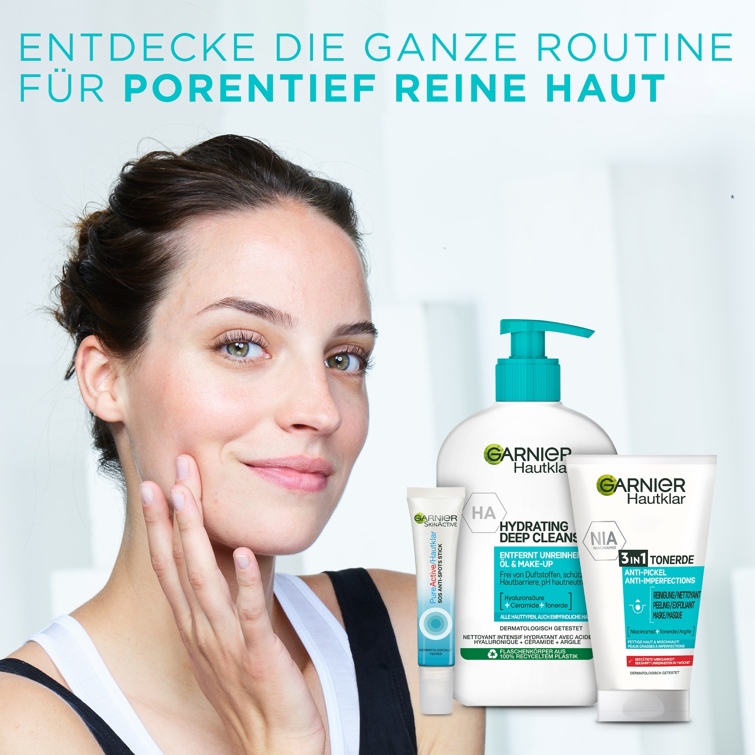 GARNIER Gesichtsreinigungsgel »Hautklar Hydrating Deep Cleanser«, mit Hyaluron