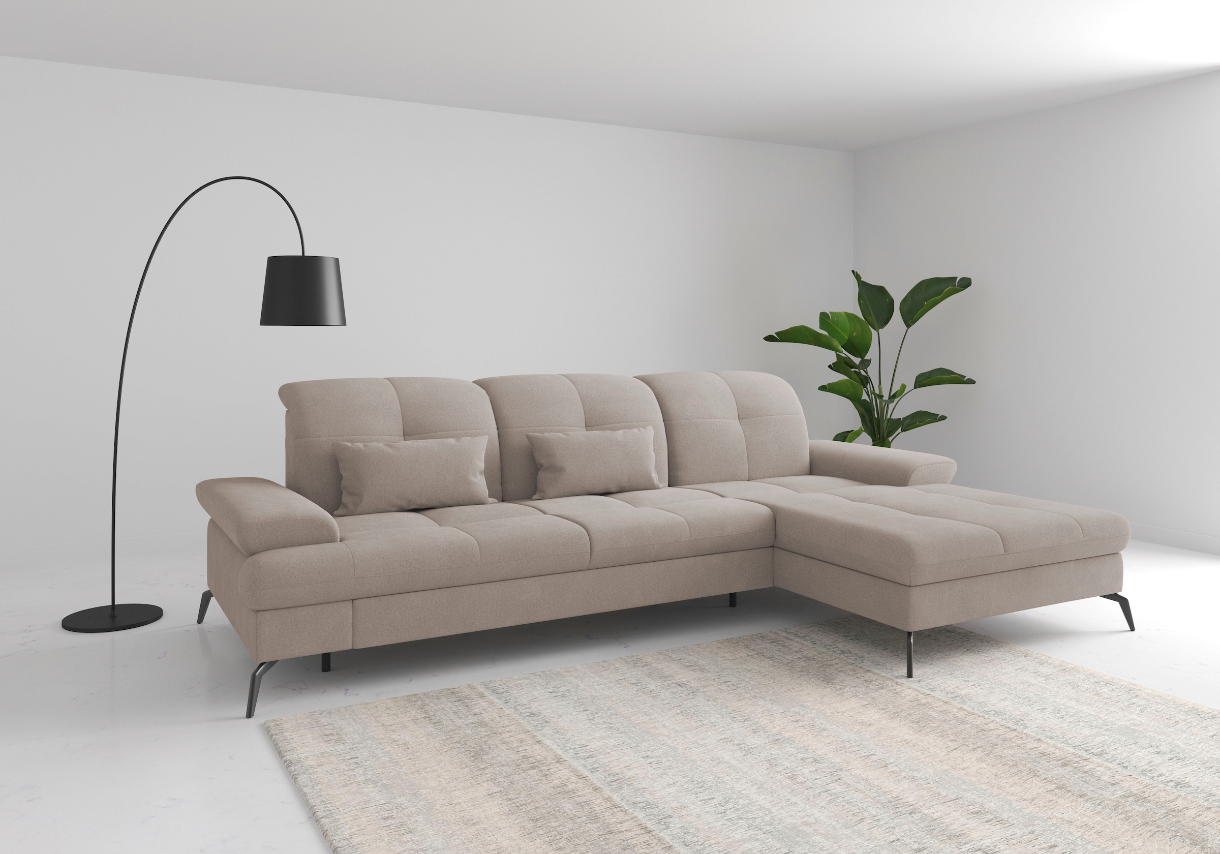 sit&more Ecksofa "Amica, L-Form, inkl. Sitztiefenverstellung & Armteilverst günstig online kaufen