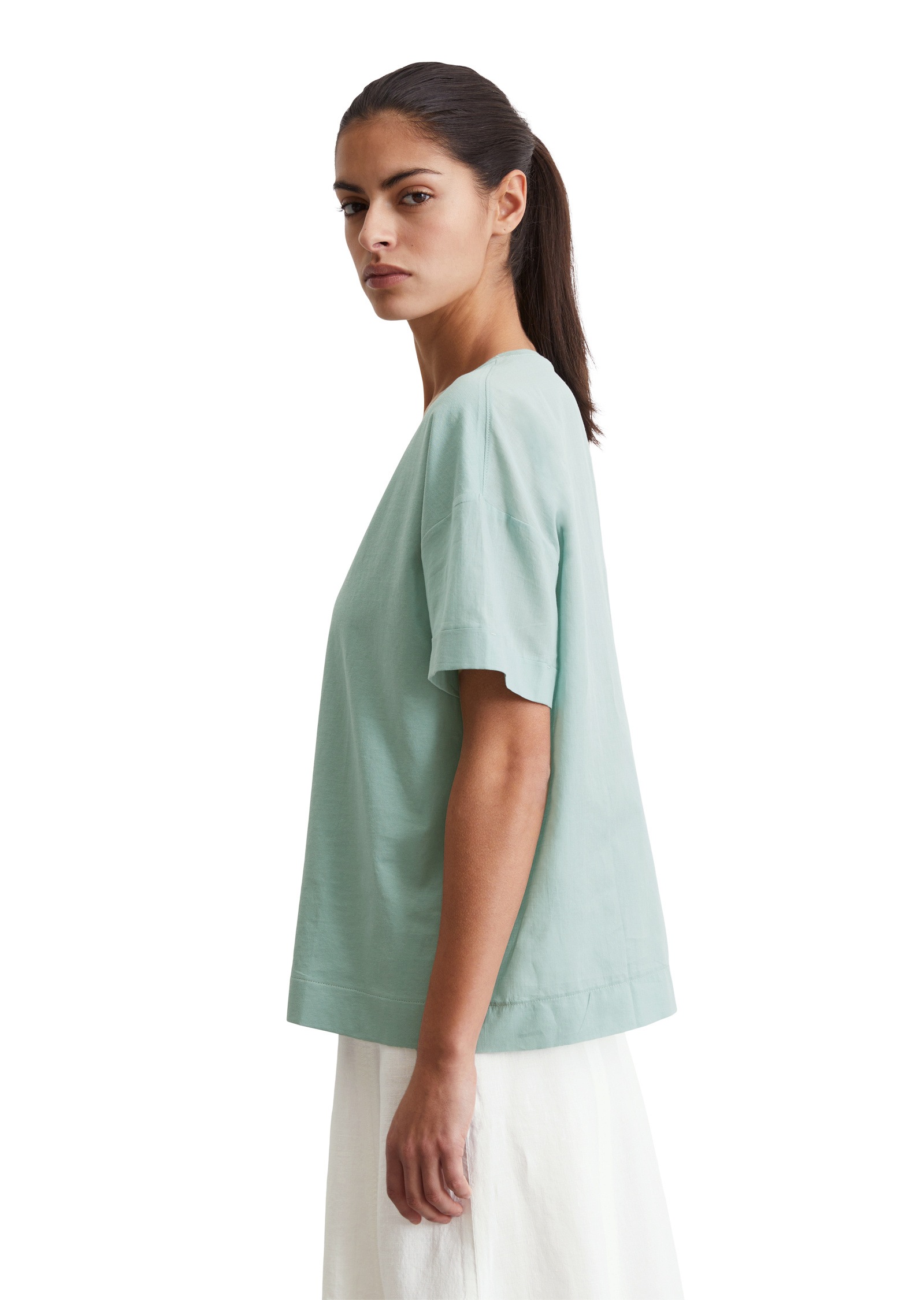 Marc O'Polo T-Shirt »aus Material-Mix«