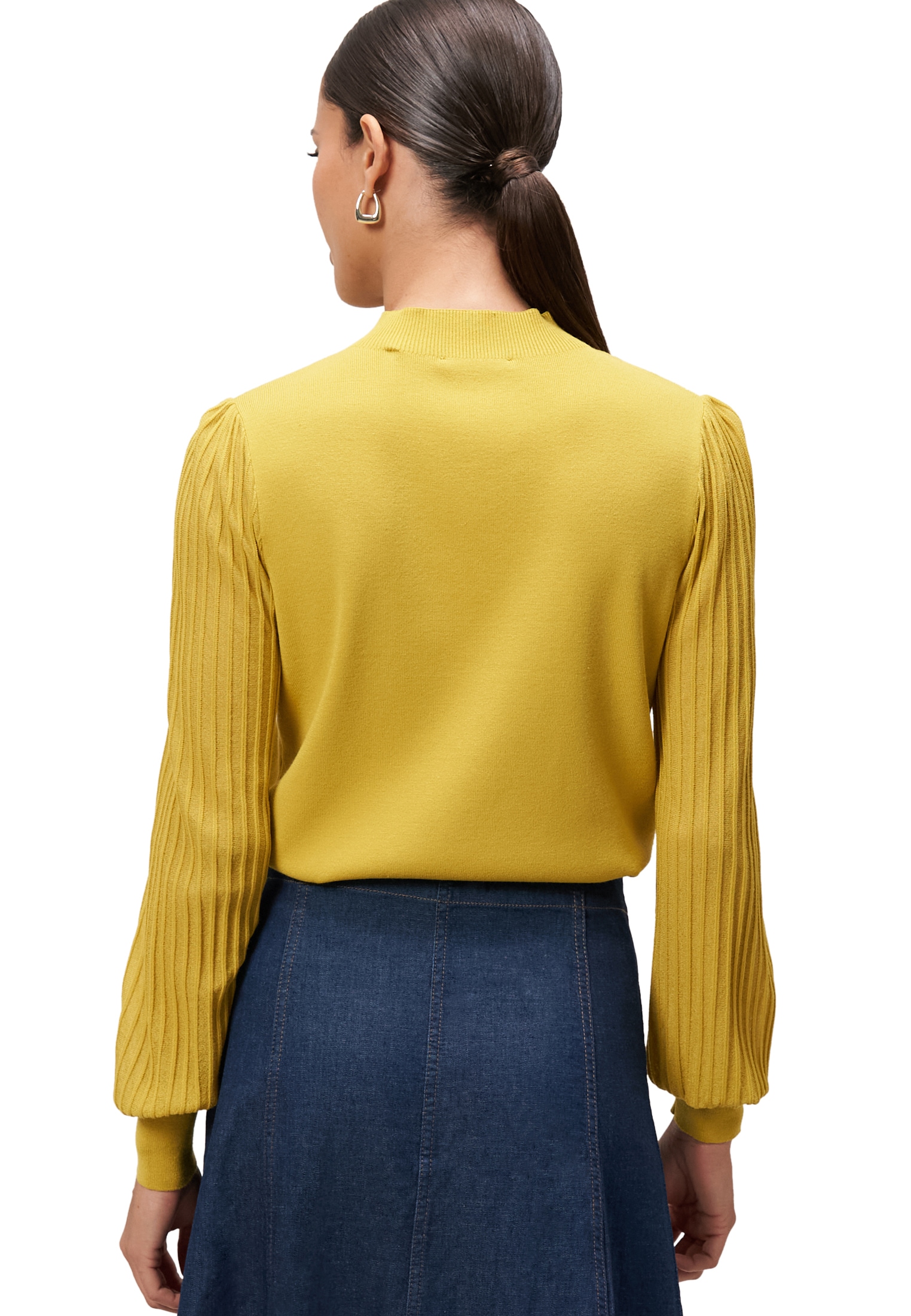 Zero Strickpullover »zero Damen Strickpullover transparente Ärmel«, (1 tlg.), weiteres Detail