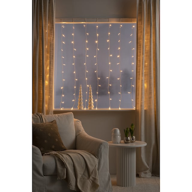KONSTSMIDE LED-Lichtervorhang »Weihnachtsdeko«, 120 bernsteinfarbene Dioden  kaufen | BAUR