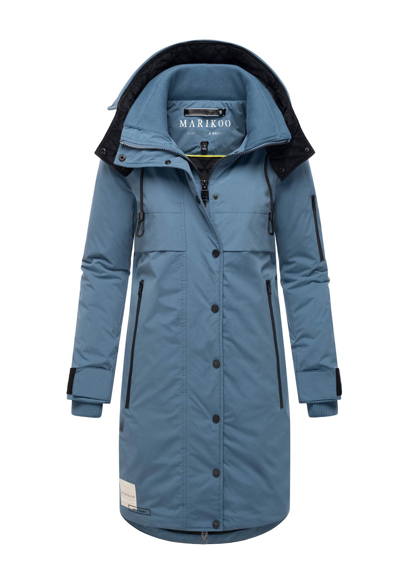 Marikoo Winterjacke »Anoukaa«, langer Parka mit abnehmbarer Kapuze