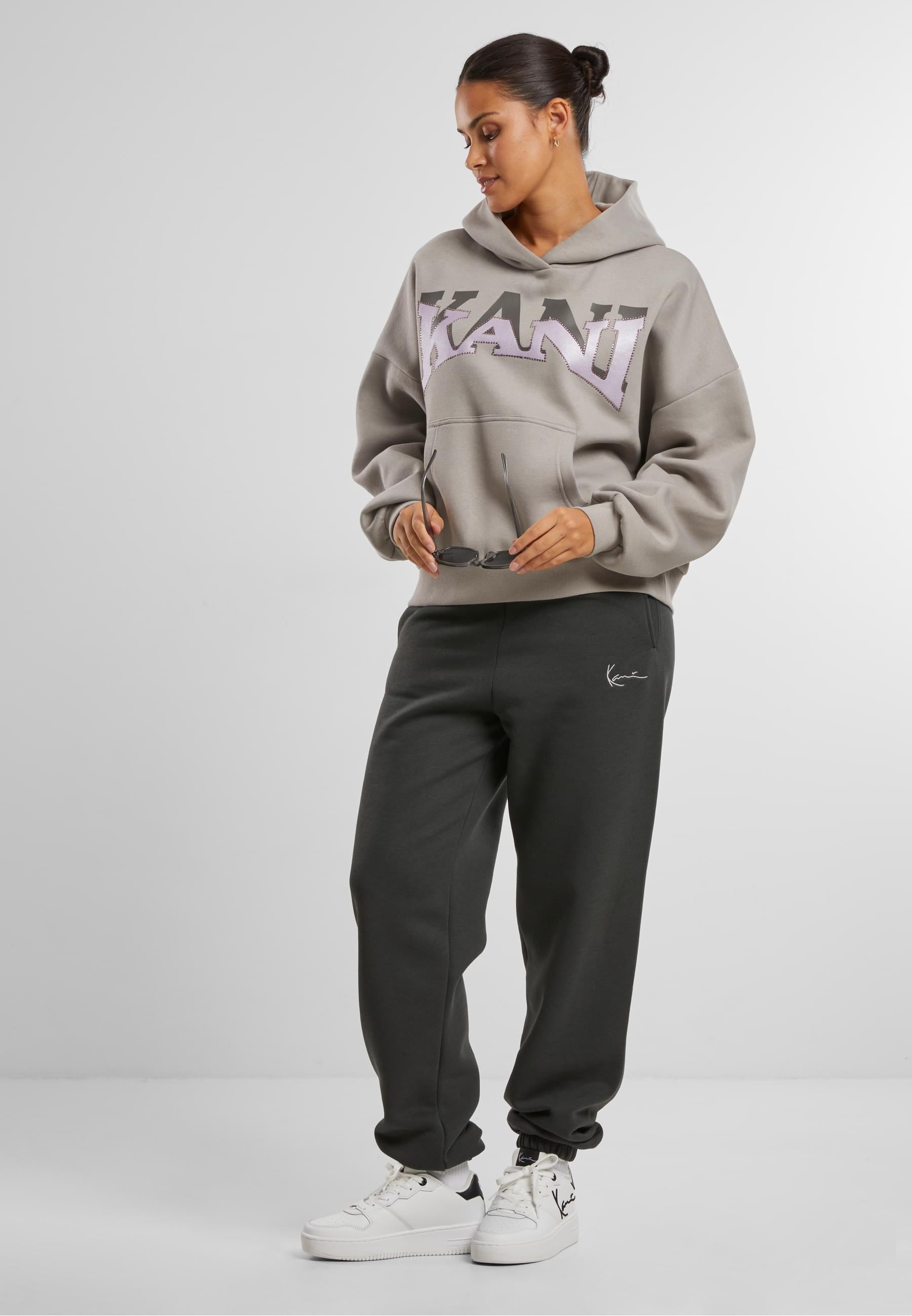 Karl Kani Kapuzenpullover »Karl Kani KK Woven Signature Glitter Os Hoodie«, (1 tlg.)