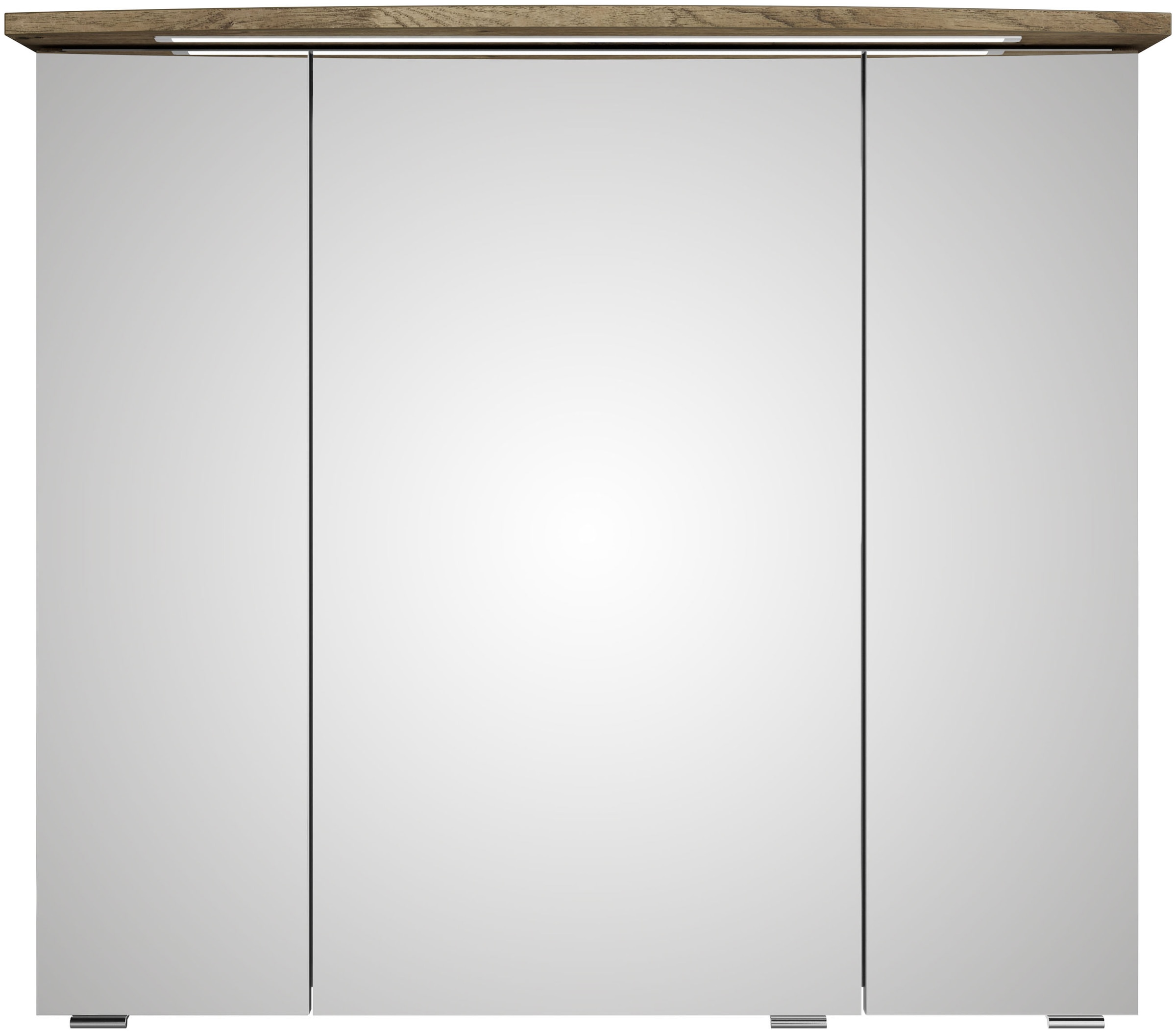 Saphir Badezimmerspiegelschrank "Serie 4010 Badezimmer-Spiegelschrank inkl. LED-Beleuchtung im Kranz", Badschrank 82 cm 