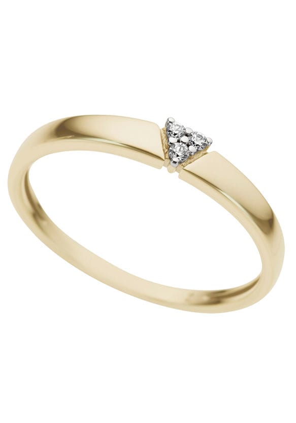 Diamantring »Schmuck Geschenk Gold 333 Damenring Goldring Diamant«, mit Brillanten