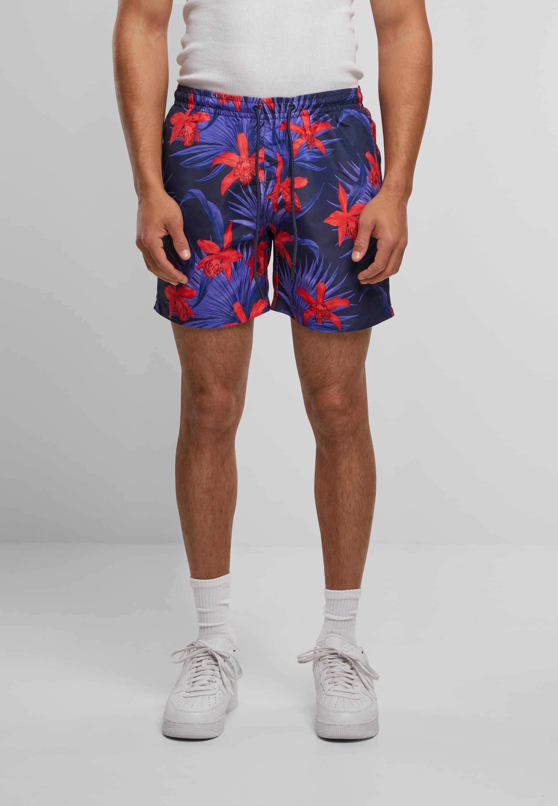 URBAN CLASSICS Badeshorts »Urban Classics Herren Pattern Swim Shorts«