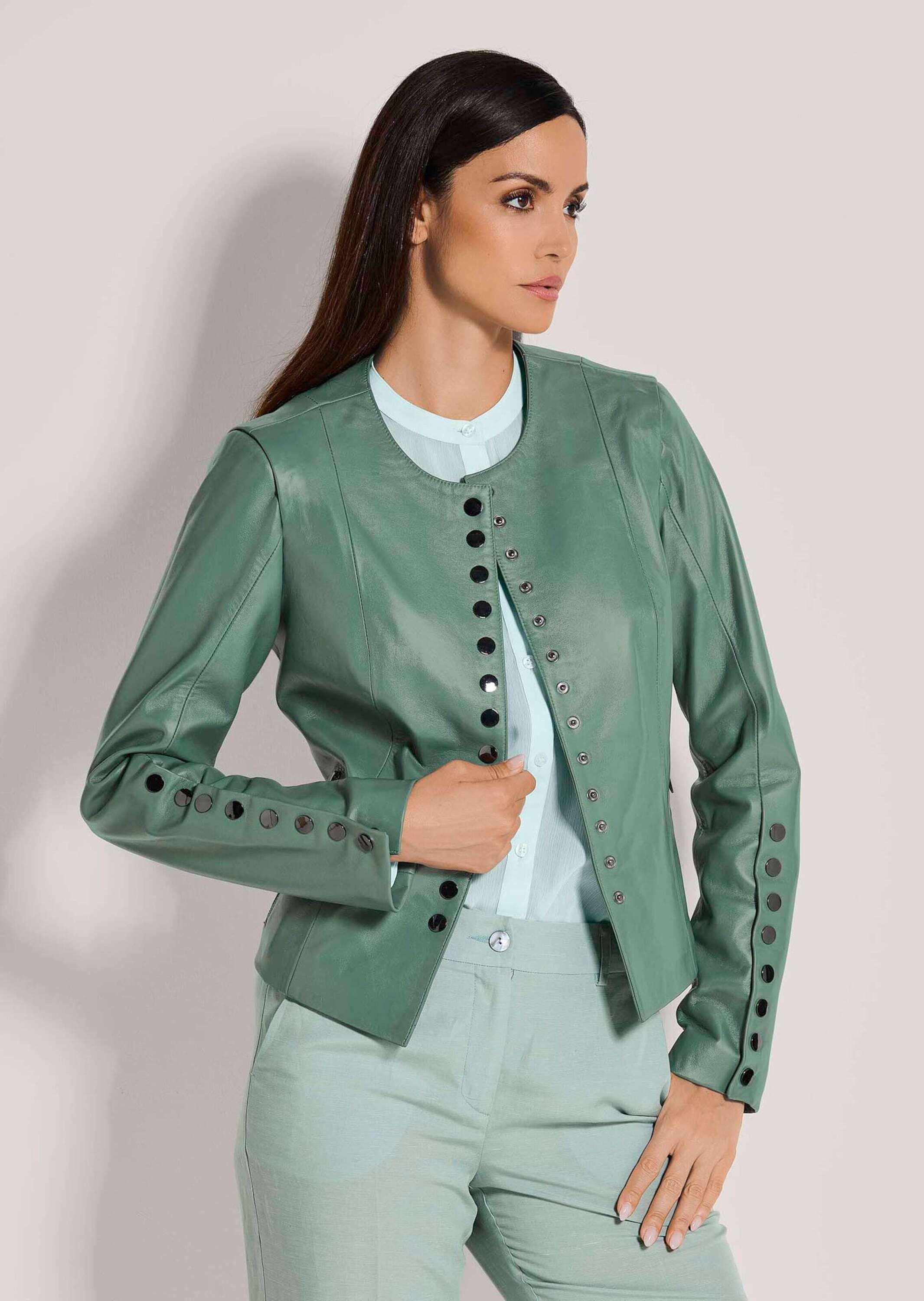 MADELEINE Lederjacke »Lederjacke Kurze Lederjacke aus Lammnappa«