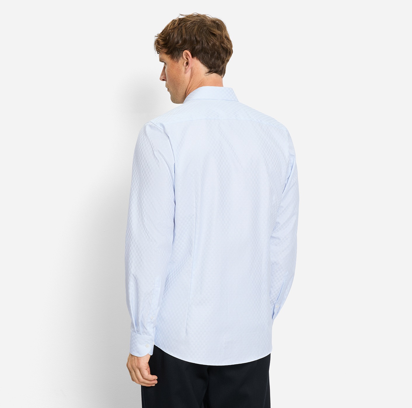 OLYMP Langarmhemd "Level Five" body fit, Haifischkragen, Webmuster, Busines günstig online kaufen