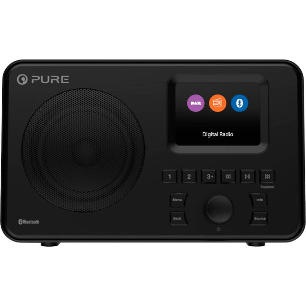 Pure Digitalradio (DAB+) »Elan One Portables-«, (Bluetooth Digitalradio (DAB+)-UKW mit RDS 2,5 W)