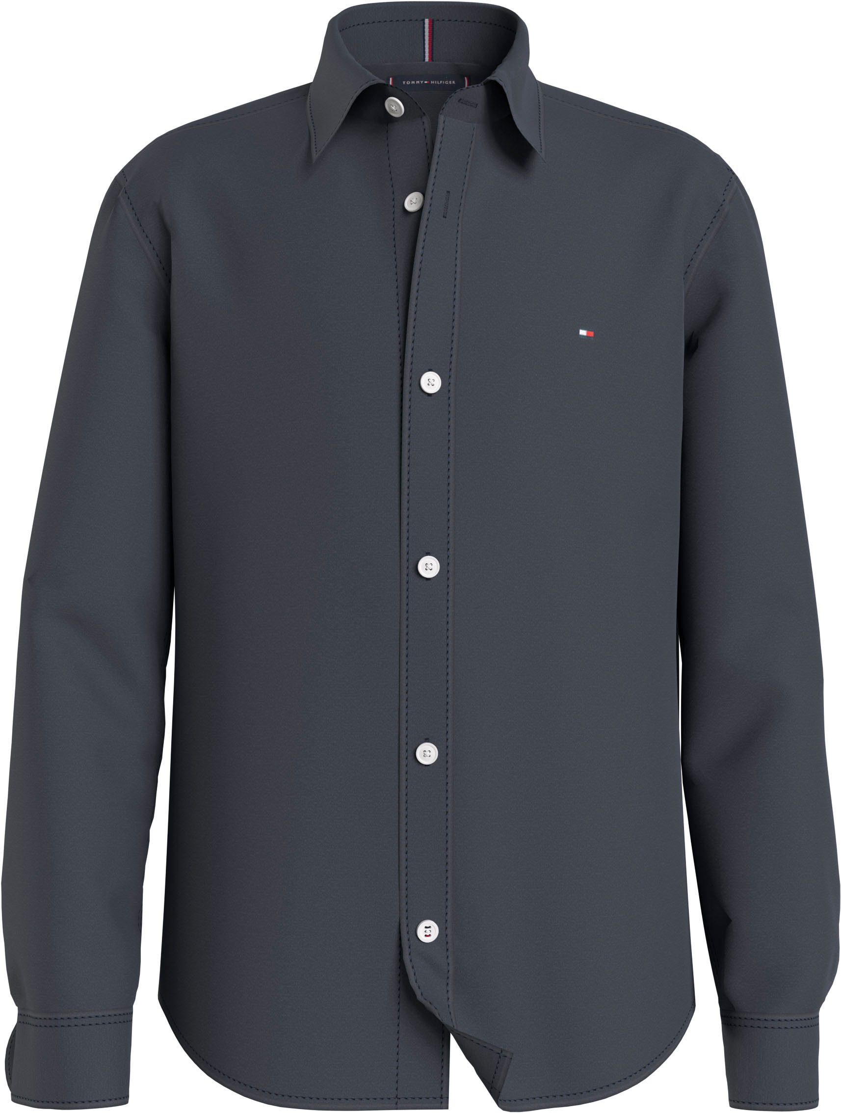 Tommy Hilfiger SHIRT STRETCH | BAUR L/S« POPLIN Langarmhemd »SOLID kaufen online