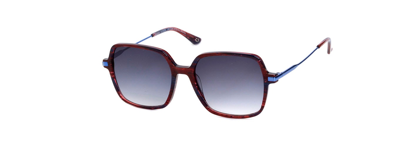 Sonnenbrille, Große Damenbrille, quadratische Form, Vollrand