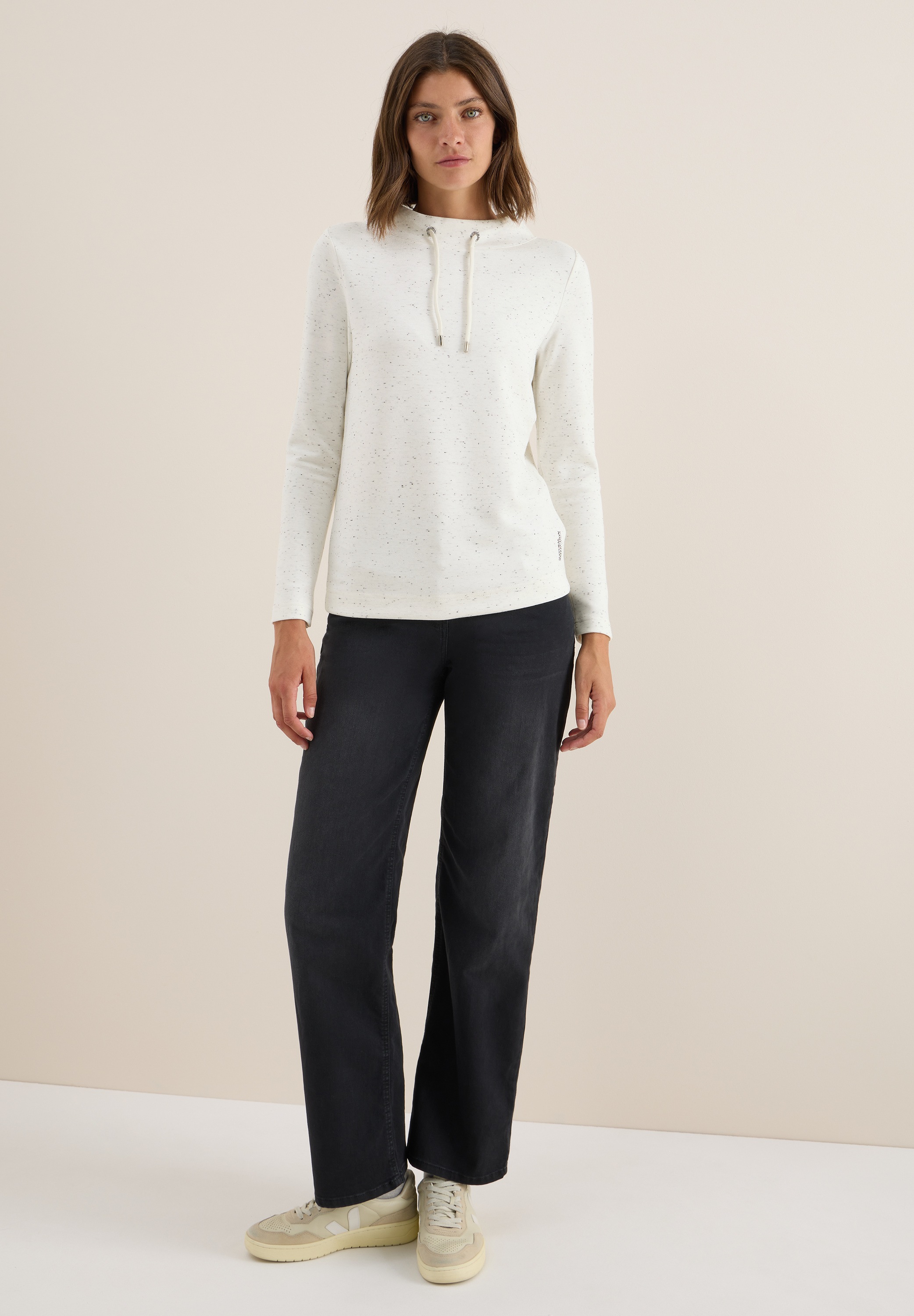 Cecil Langarmshirt, mit Struktur-Muster