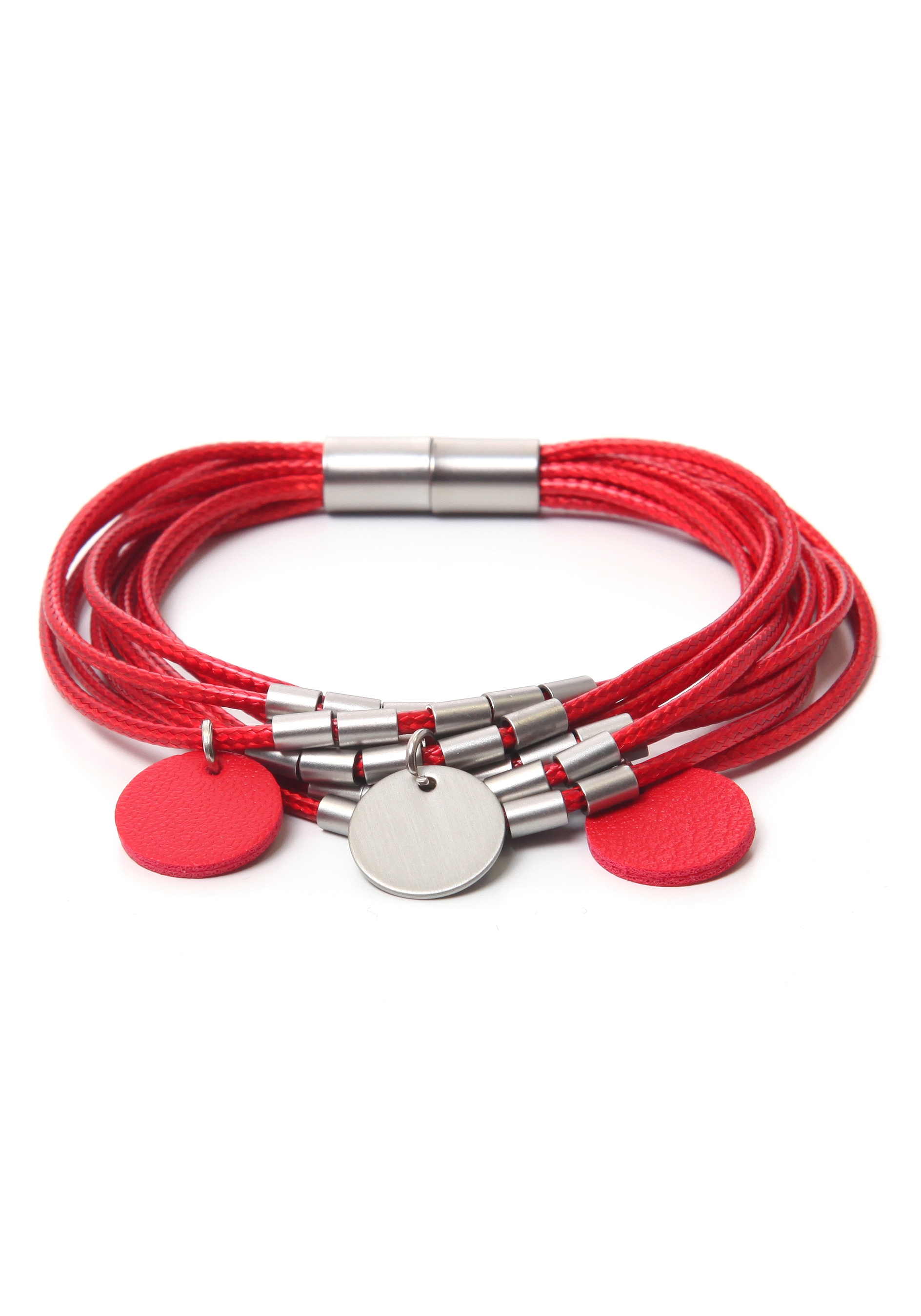 J.Jayz Armband »rot, rund, bicolor, mehrreihig« bestellen | BAUR