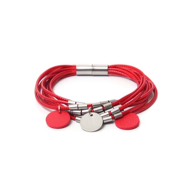 J.Jayz Armband »rot, rund, bicolor, mehrreihig« bestellen | BAUR