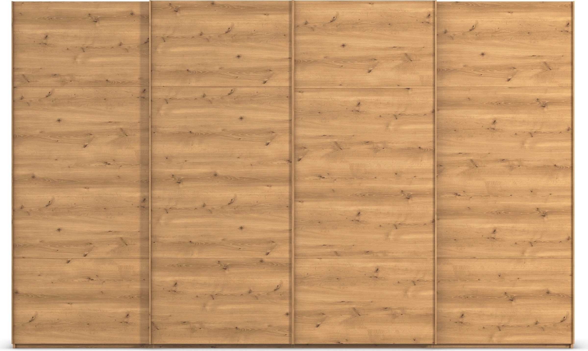 rauch Schwebetürenschrank »Kleiderschrank Schrank Garderobe Schlafzimmerschrank SCALE-TRIO«, edle dreigeteilte Front, 2 Zierleisten in Griff-Farbe MADE IN GERMANY
