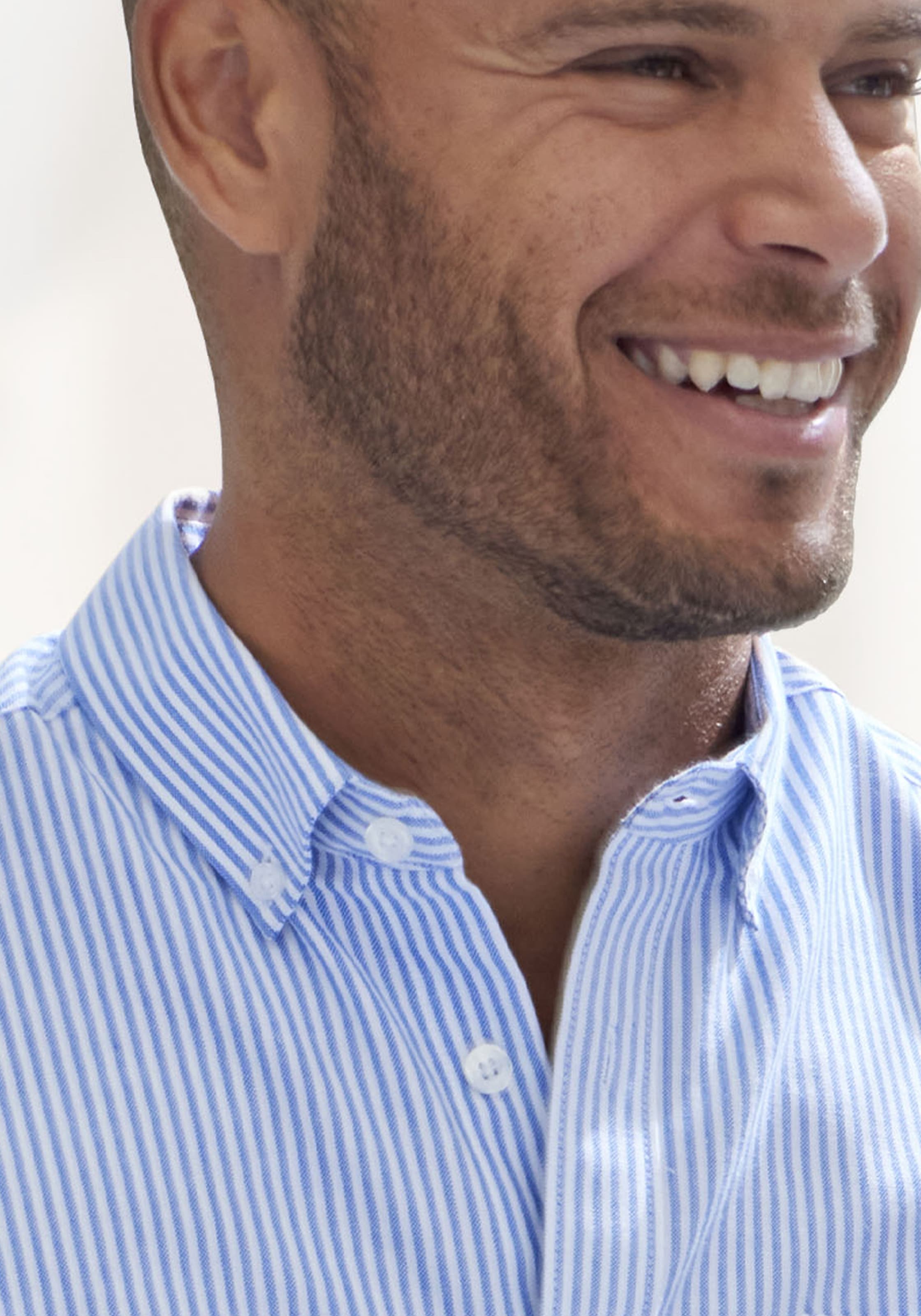 H.I.S Kurzarmhemd »Regular fit«, Oxfordhemd kurzarm mit Button-down-Kragen aus reiner Baumwolle