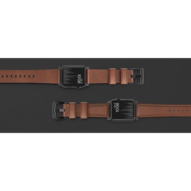 | Trad. Friday 42/44/45/49mm« Black Nomad BAUR Connect. Brown Lthr. Smartwatch-Armband »Strap