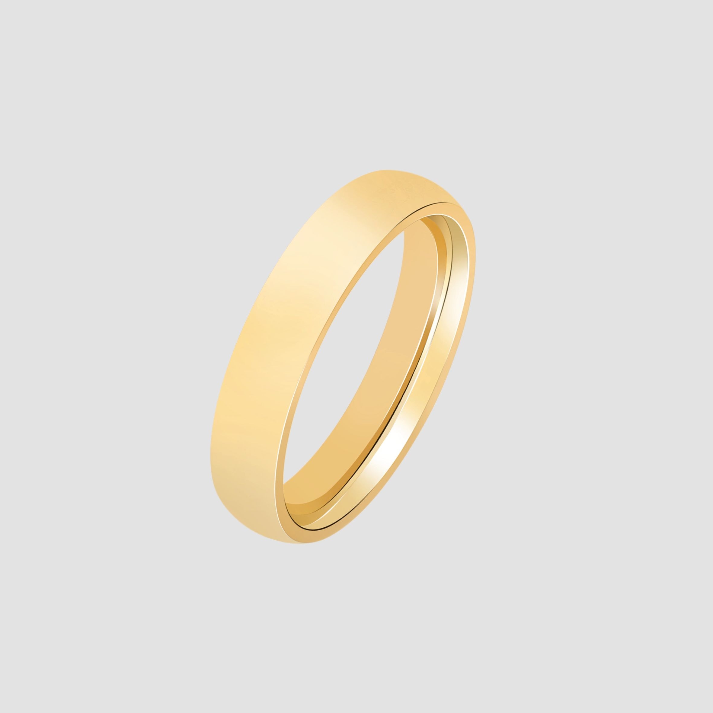 Adelia's Men's Stainless Steel Ring Gold Size 66