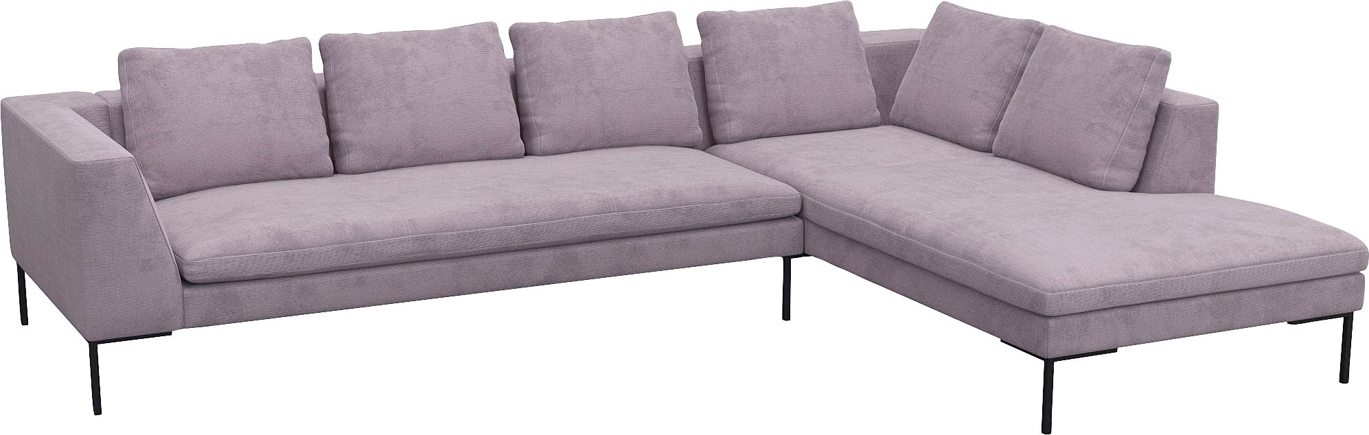 FLEXLUX Ecksofa "Loano, superbequemer Sitzkomfort durch Kaltschaum im Sitz, günstig online kaufen