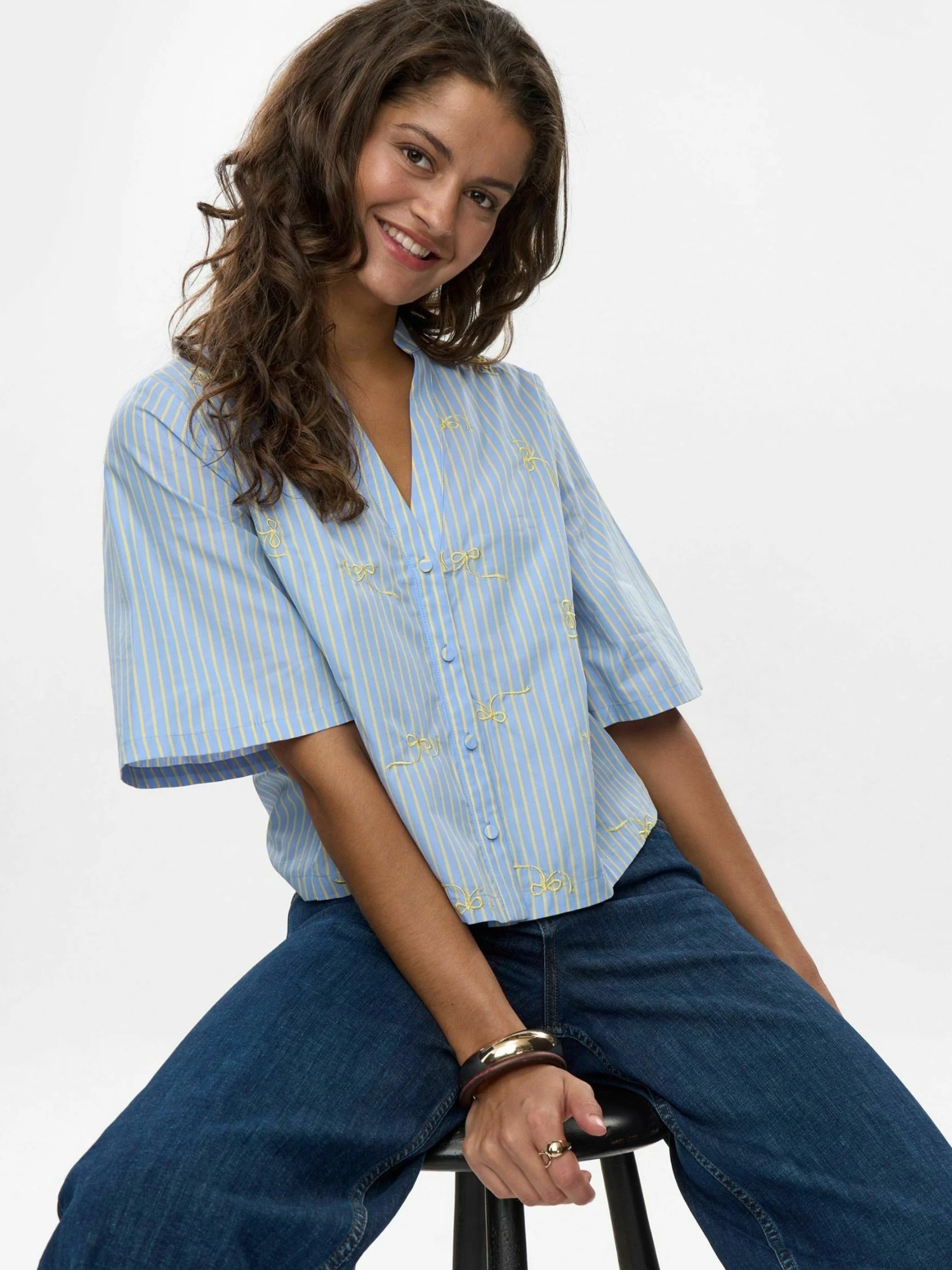 nümph Langarmhemd »Nümph SHIRT NUMELANIE«
