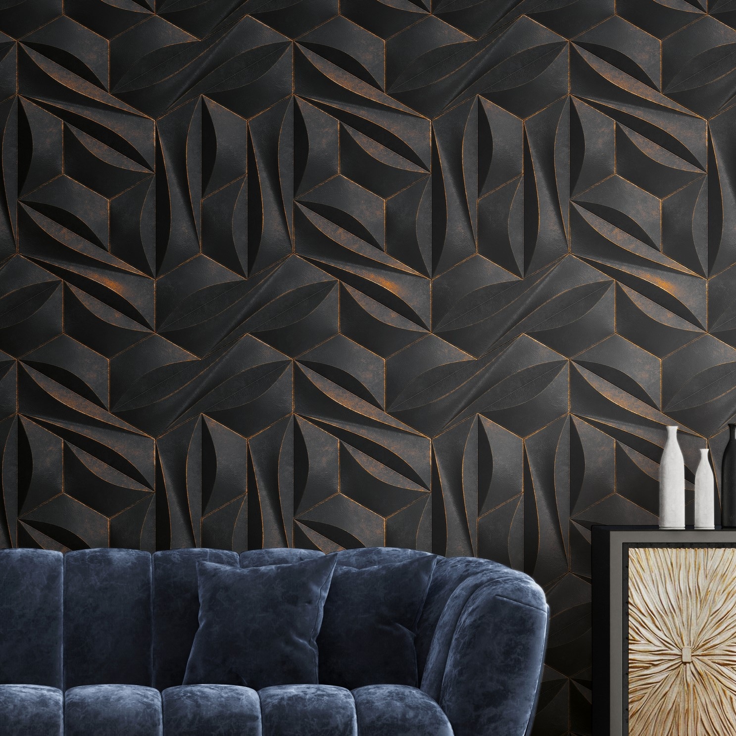 living walls "Metropolitan Stories. Travel Styles. 3D-Tapete" gemustert matt neutral glatt Fototapete 3D-Effekt Grafisch Metallic-Effekt Designtapete Tapeten