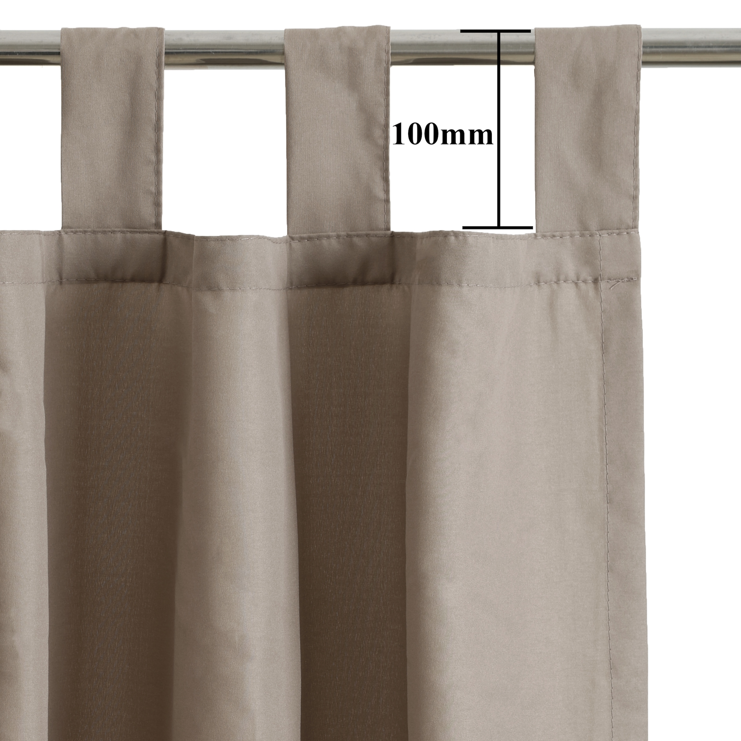 OTTO home Vorhang »Parry, Schlaufen, 2er Set, blickdicht, Topseller« Schlaufen 2 Stk. tlg. 2-er Set, blickdicht, monochrom, basic