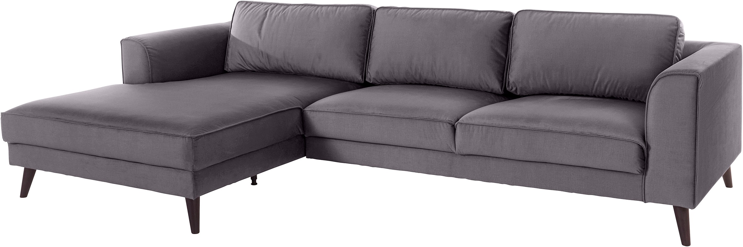 Thumbnail - Home affaire Ecksofa "Lumber Jack, elegant und bequem, Breite 280, hoher Fuß, L-Form" in moderner Optik