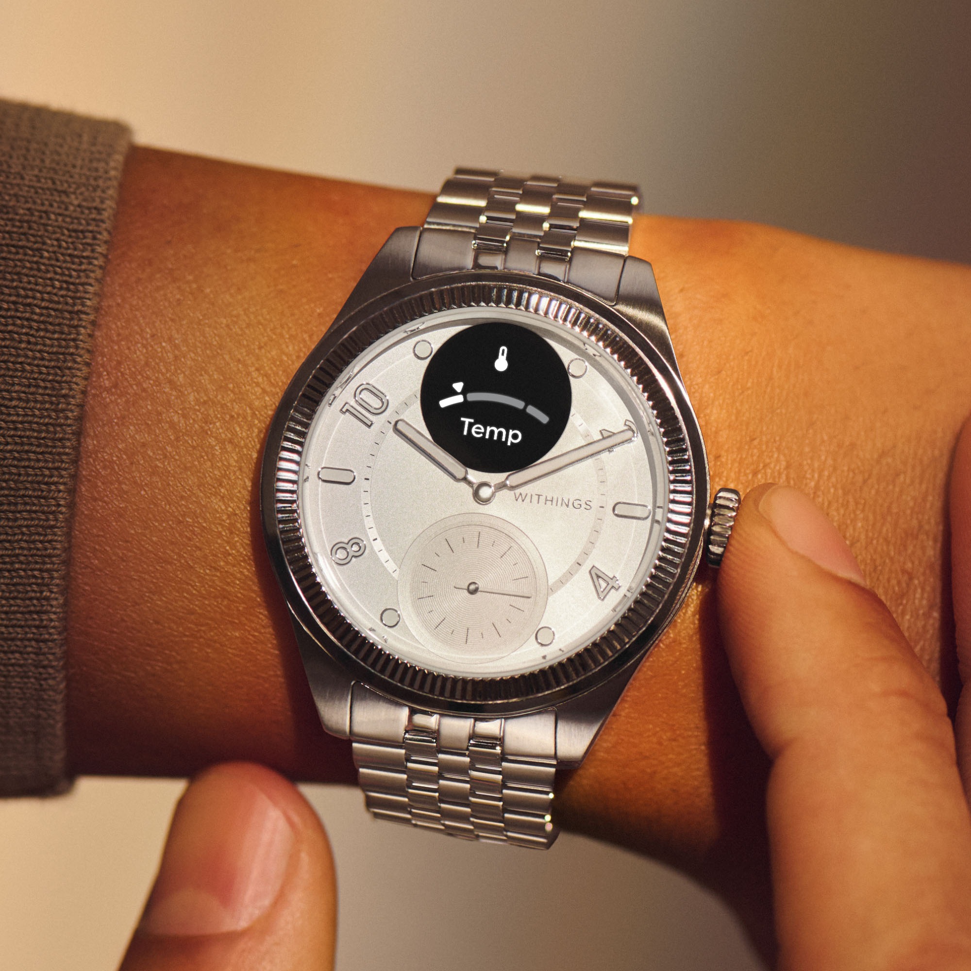 Withings Smartwatch »ScanWatch Nova Brilliant Edition 39mm«, (1.6 cm / 0.63 Zoll),)